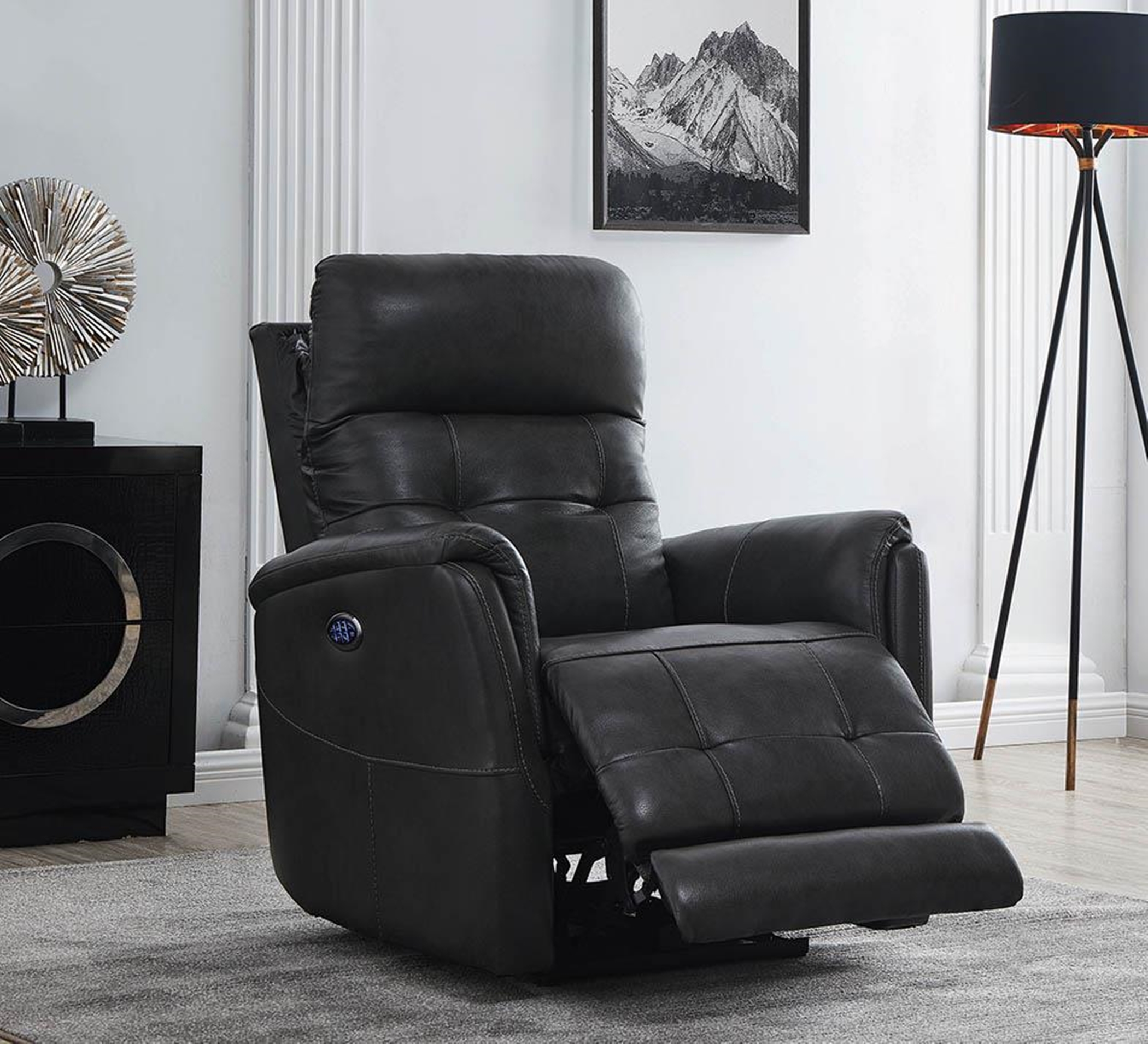 Grey Power3 Recliner - Click Image to Close