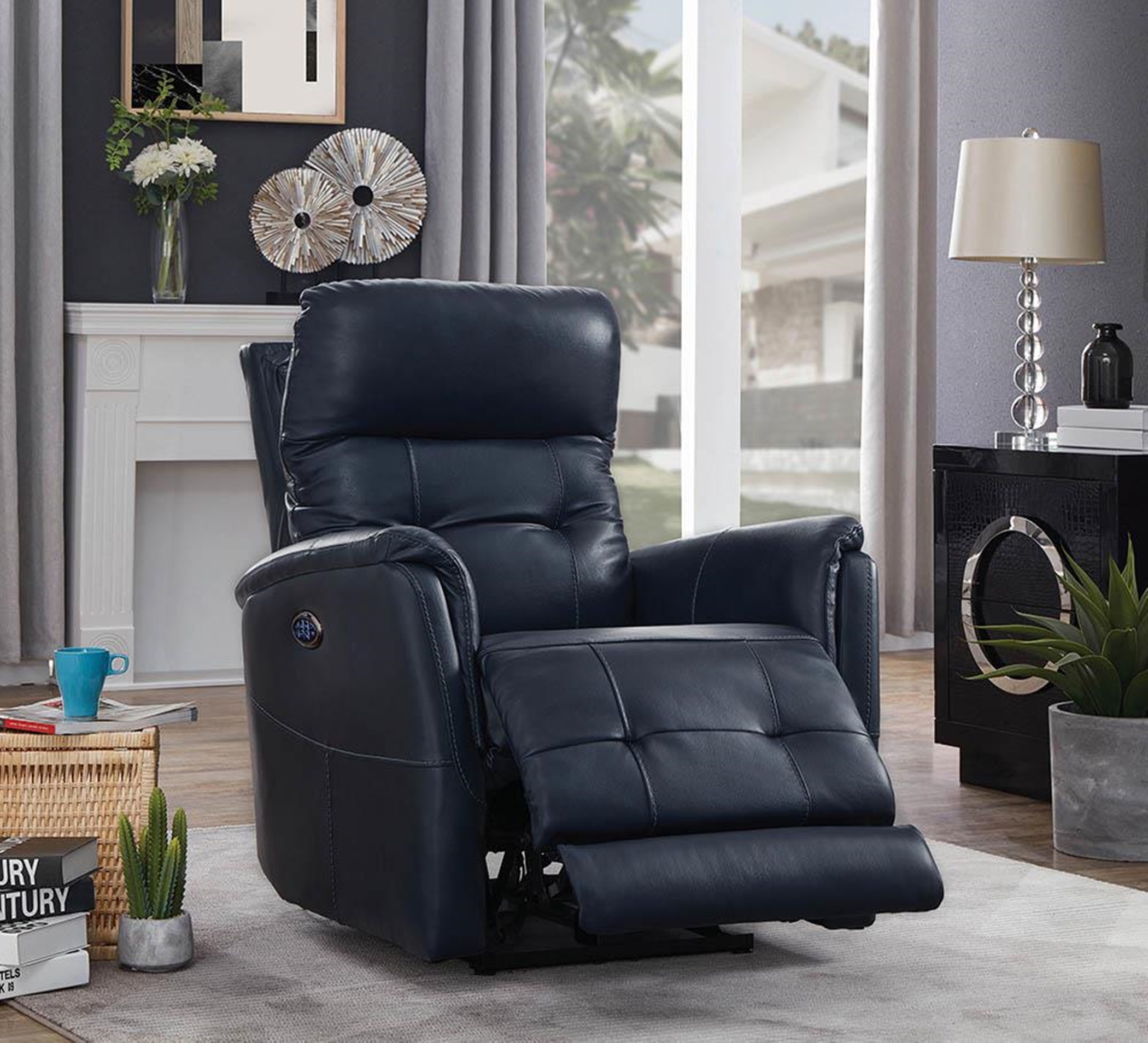 Blue Power3 Recliner - Click Image to Close