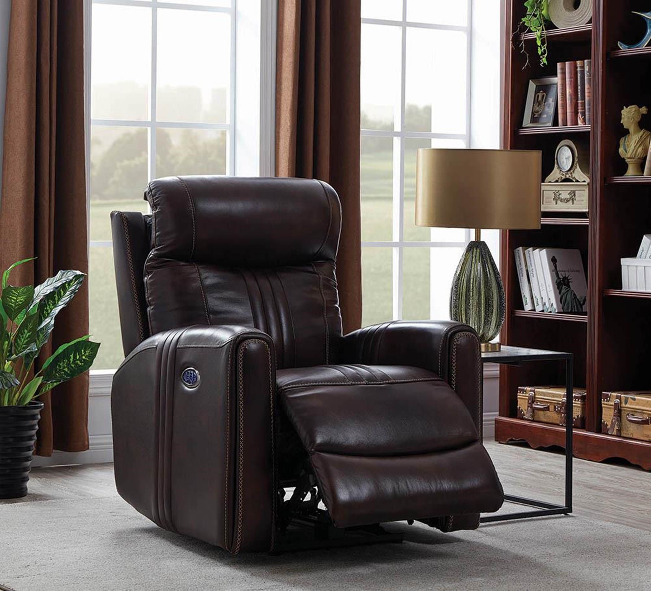 Brown Power3 Recliner - Click Image to Close