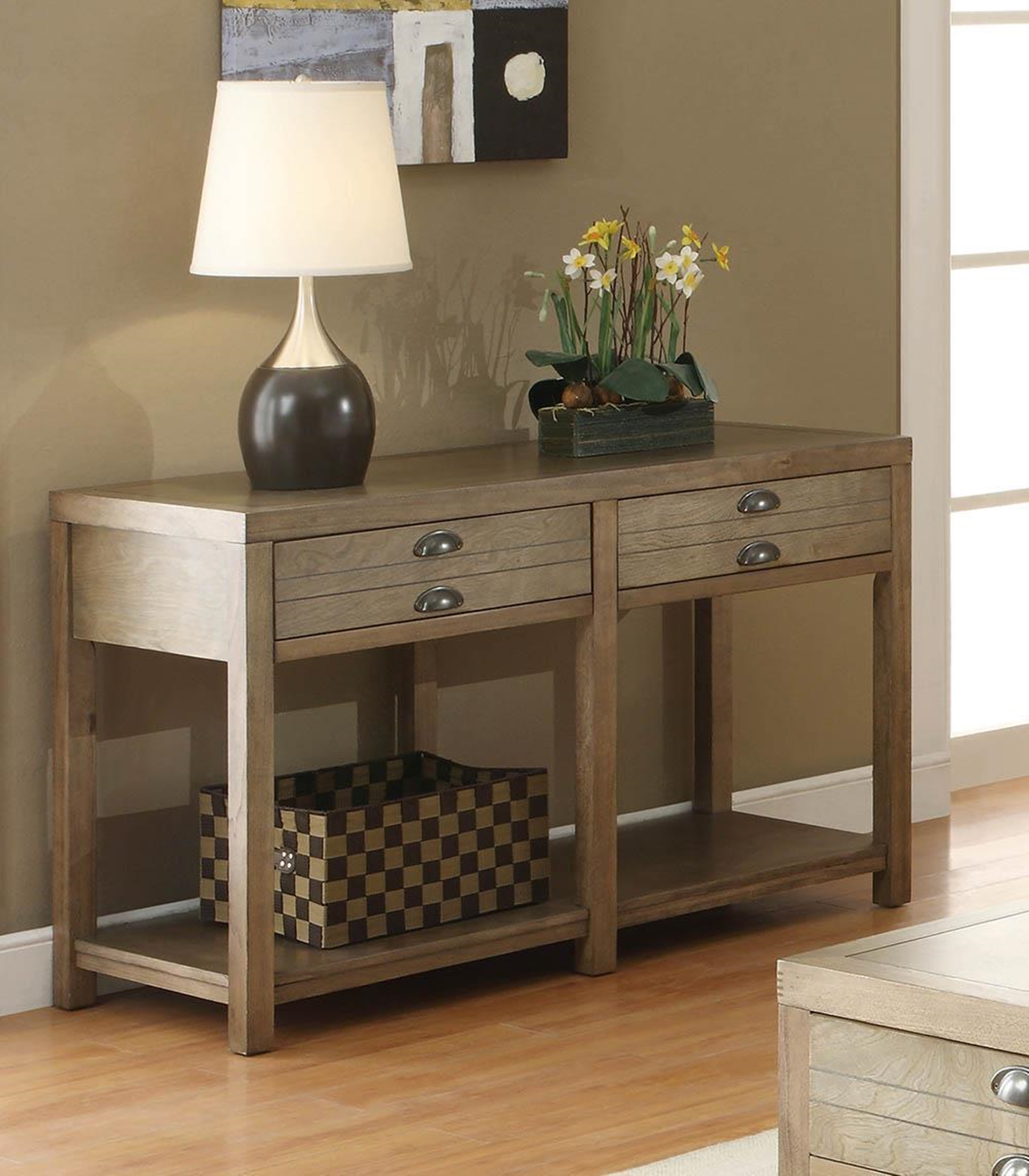 Occasional Group Casual Light Oak Sofa Table - Click Image to Close