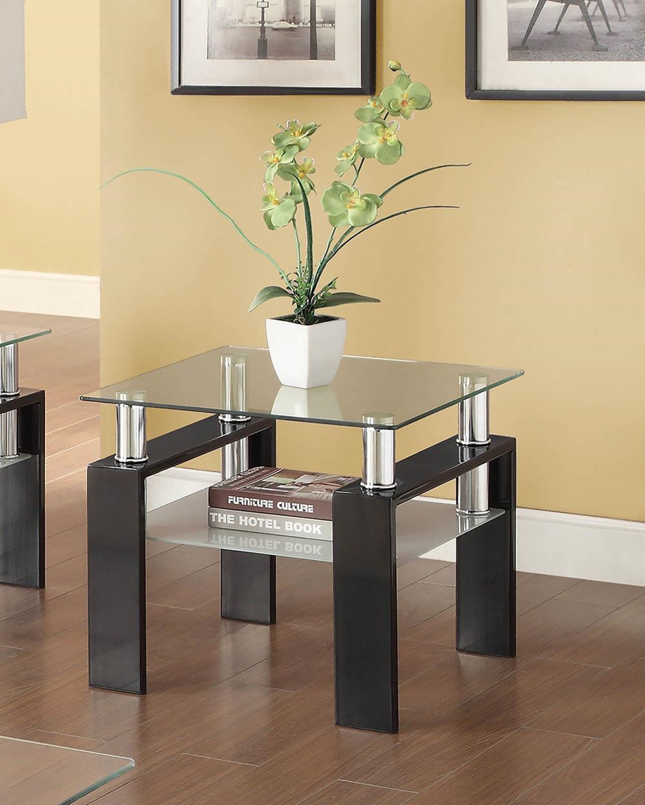 Occasional Contemporary Black End Table - Click Image to Close