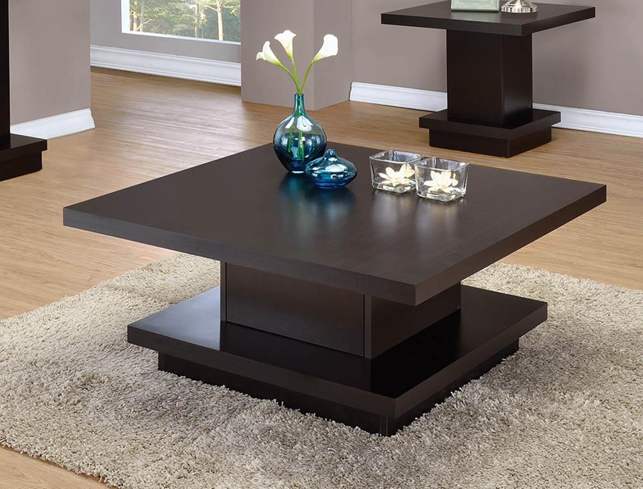 Capp. Wood Top Coffee Table - Click Image to Close