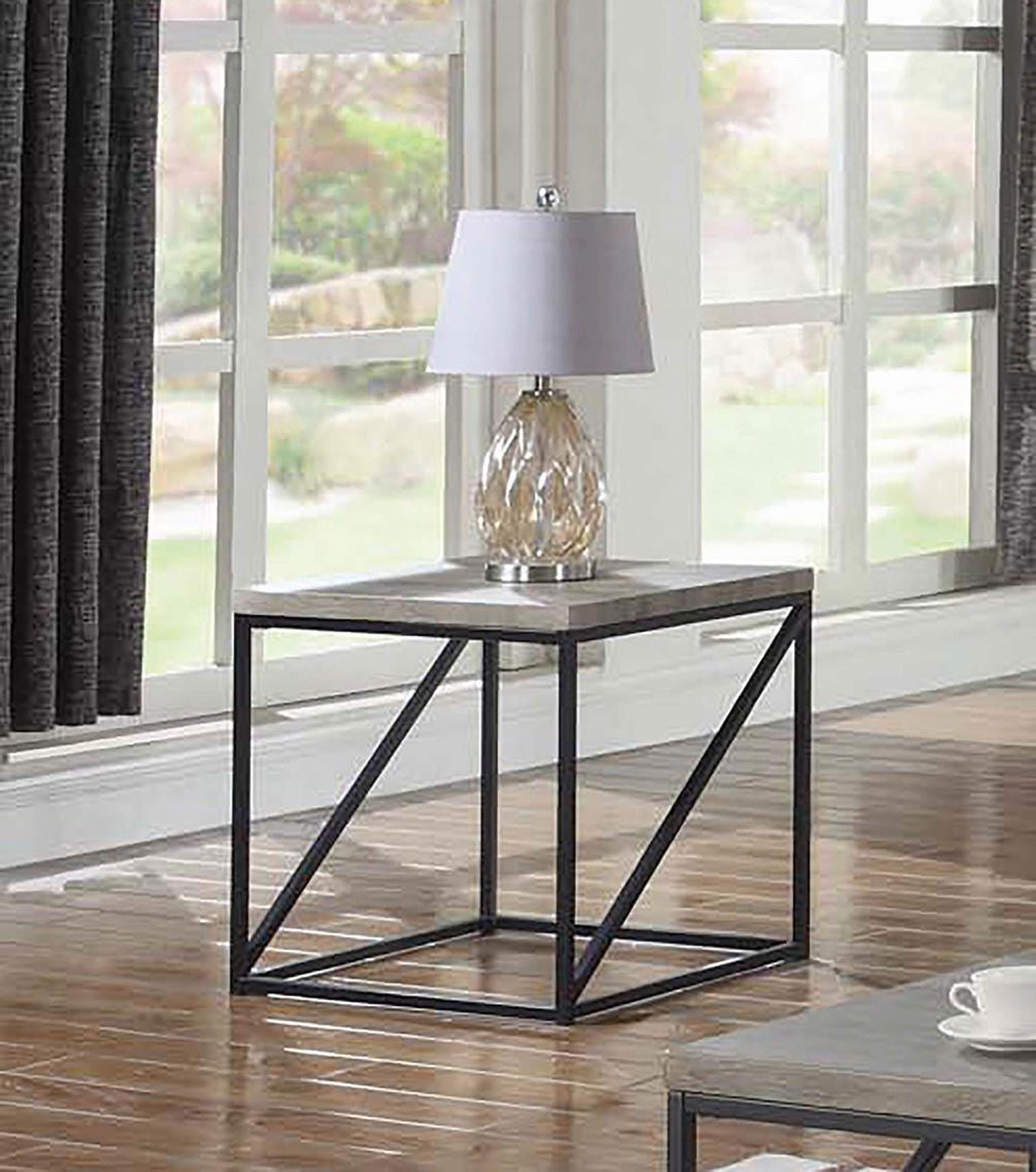 Industrial Sonoma Grey End Table - Click Image to Close