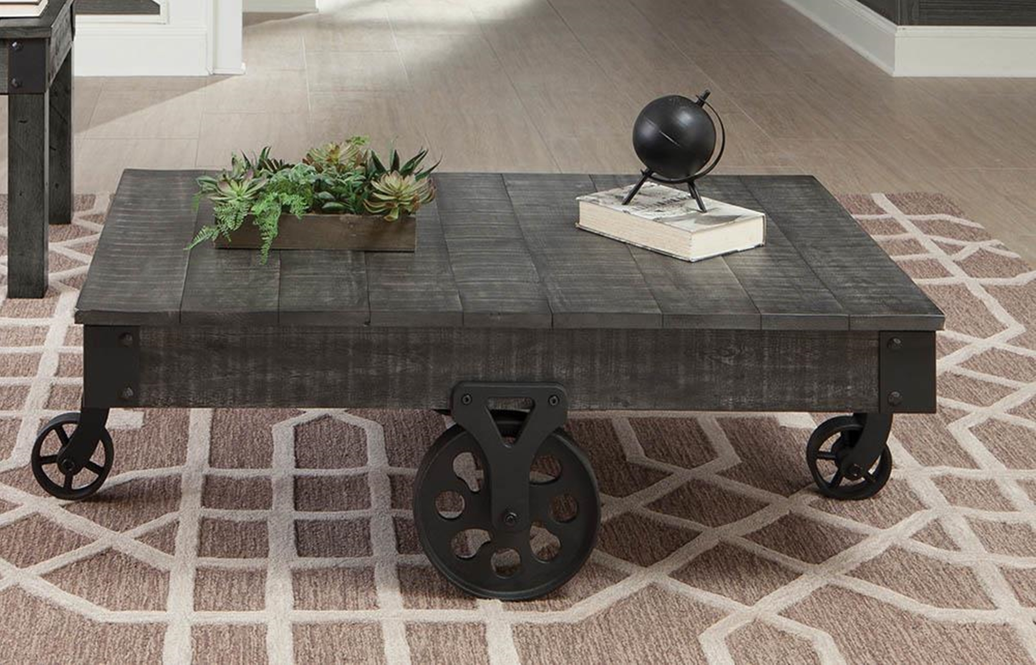 Country Grey Coffee Table - Click Image to Close