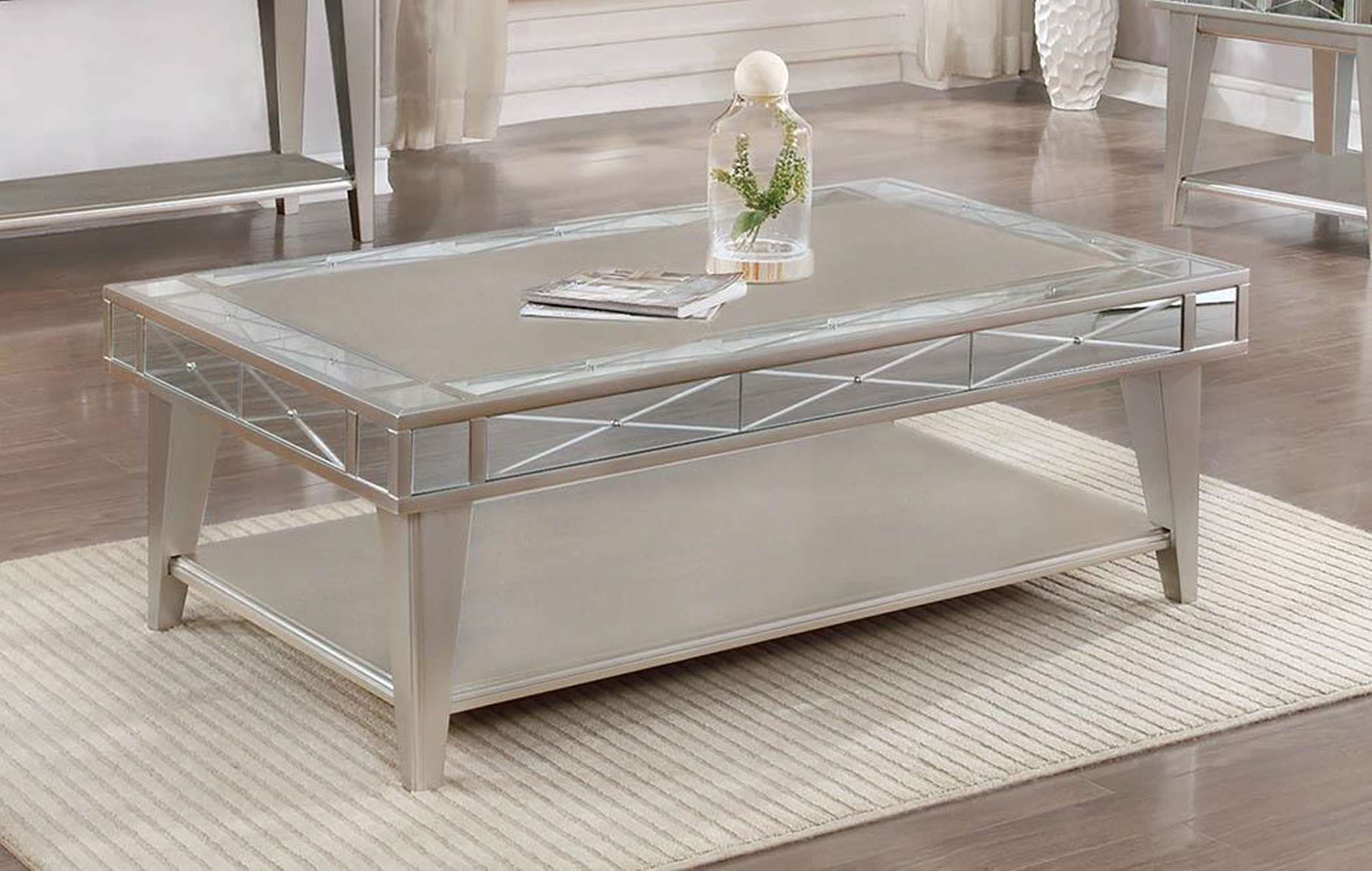 Bling Mirrored Coffee Table - Click Image to Close