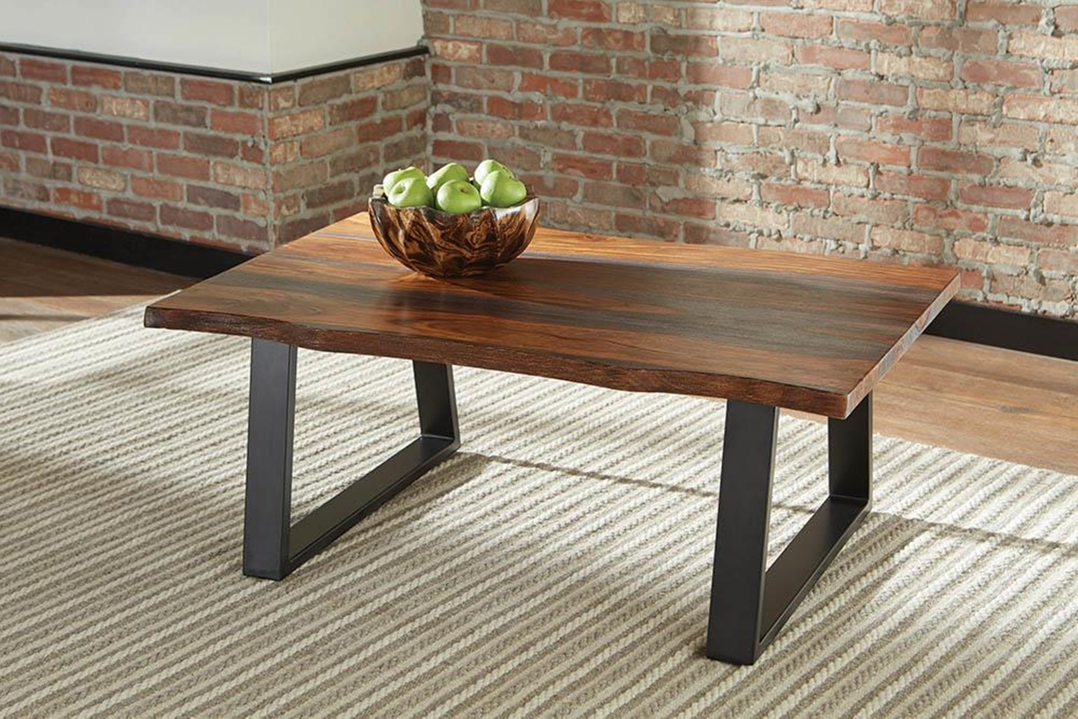 Industrial Grey Sheesham Coffee Table - Click Image to Close