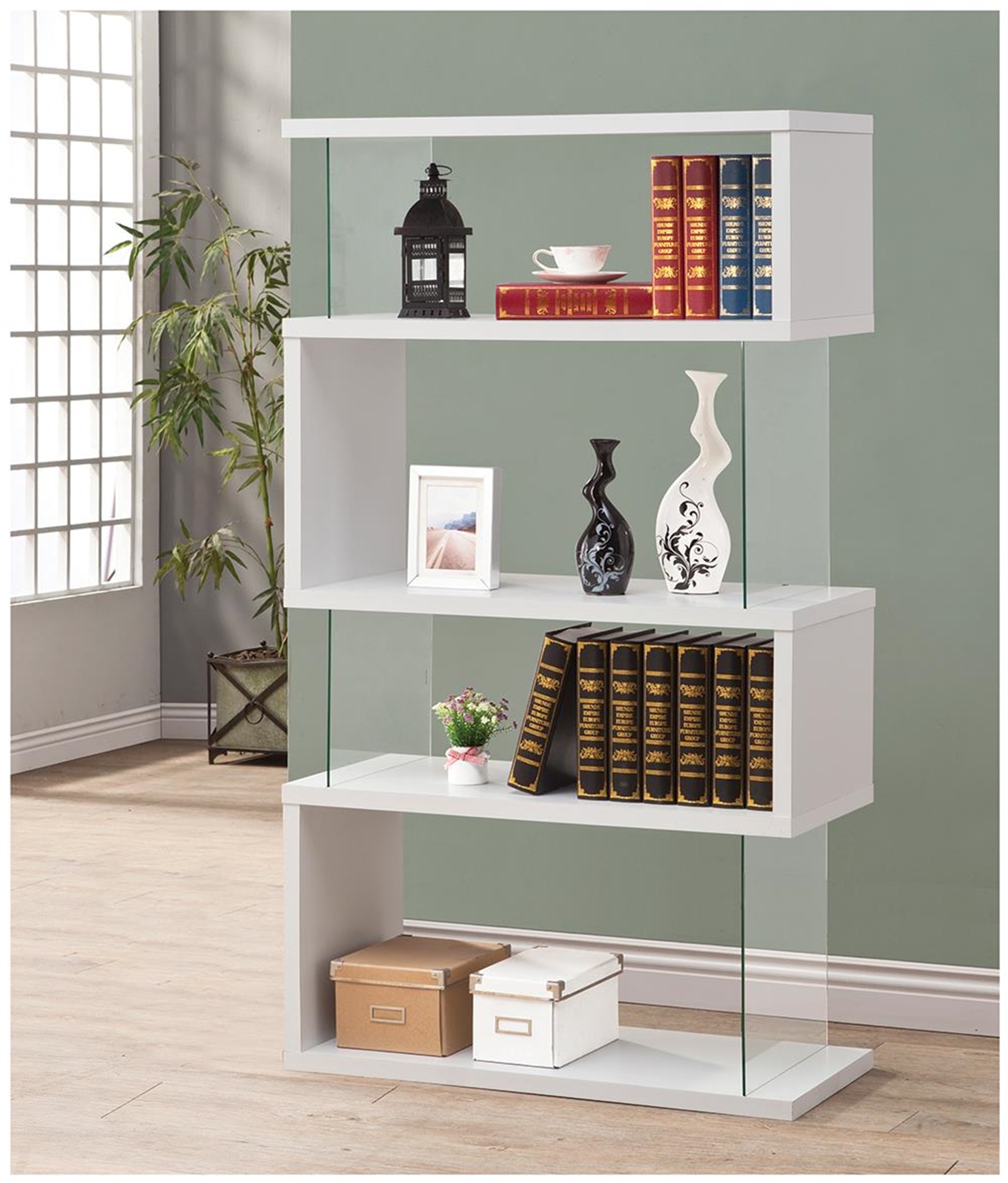 Asymmetrical Bookcase - Click Image to Close