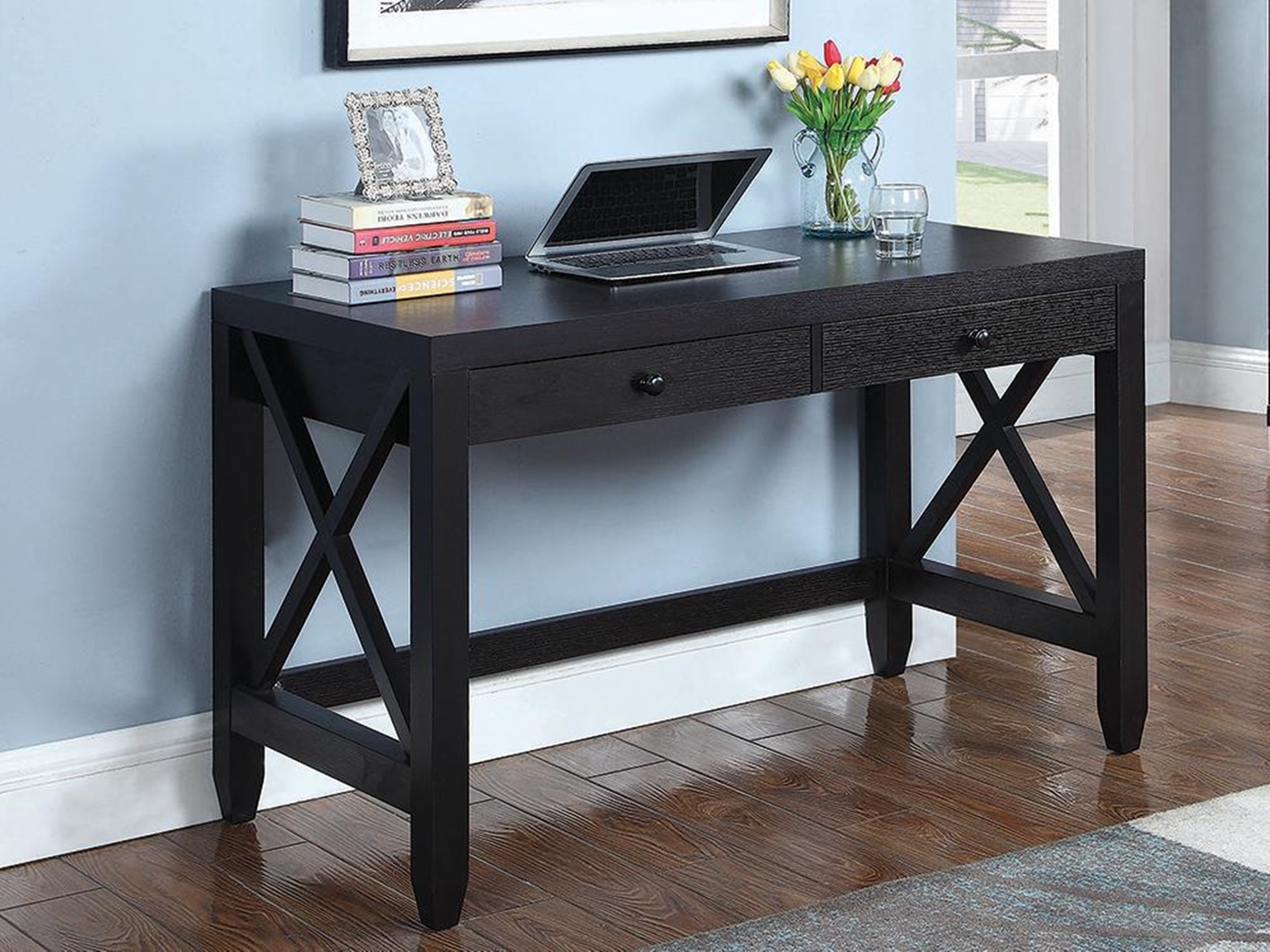 Humfrye Transitional Capp. Computer Desk - Click Image to Close