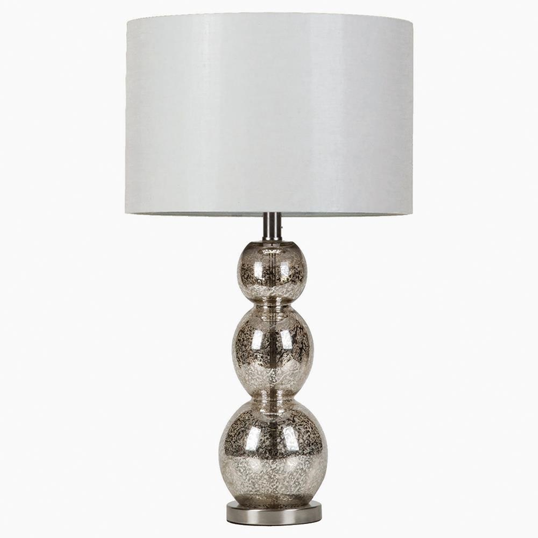 Transitional Antique Silver Lamp - Click Image to Close