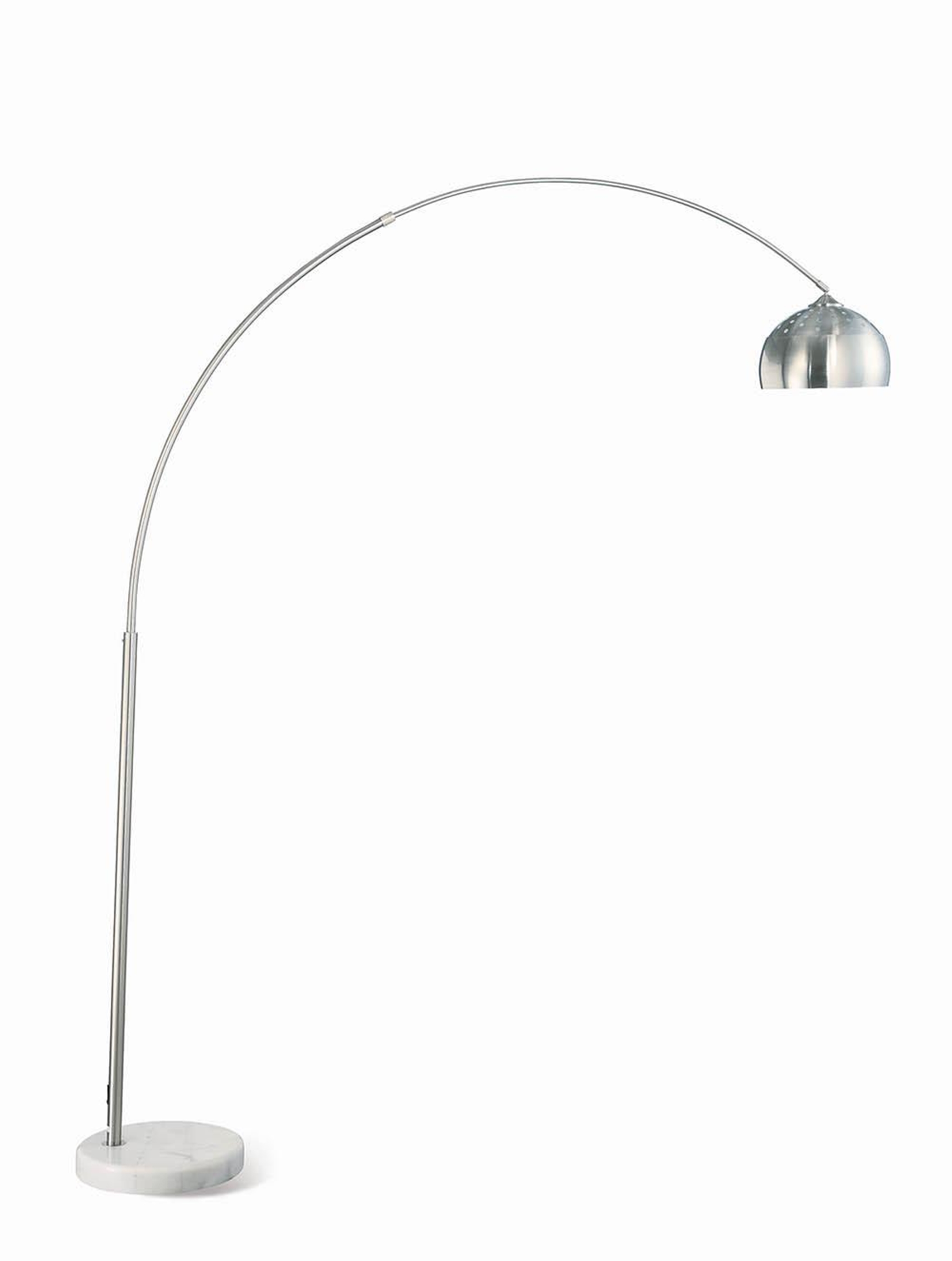 Contemporary Chrome Floor Lamp - Click Image to Close