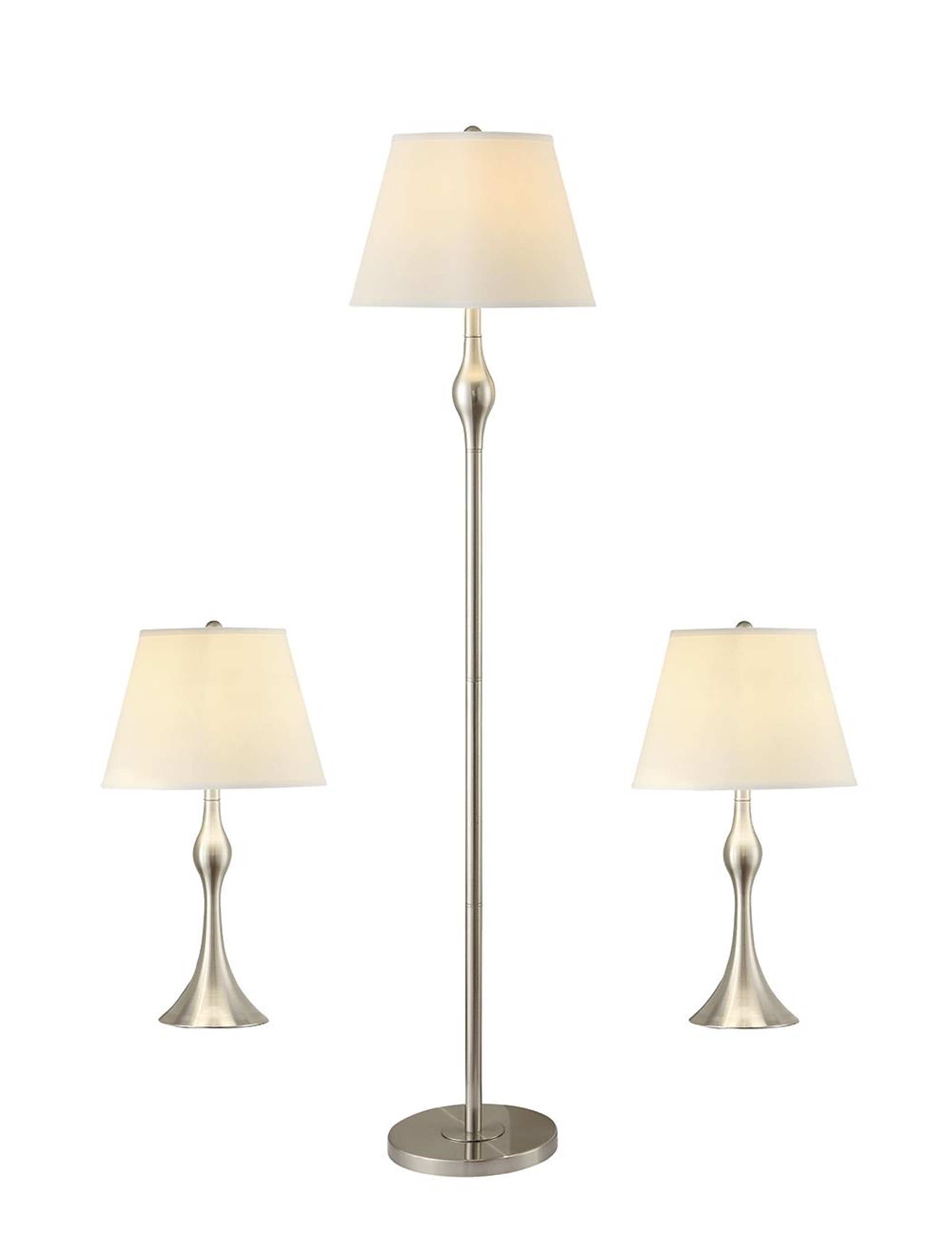 Transitional Nickel Lamp - Click Image to Close