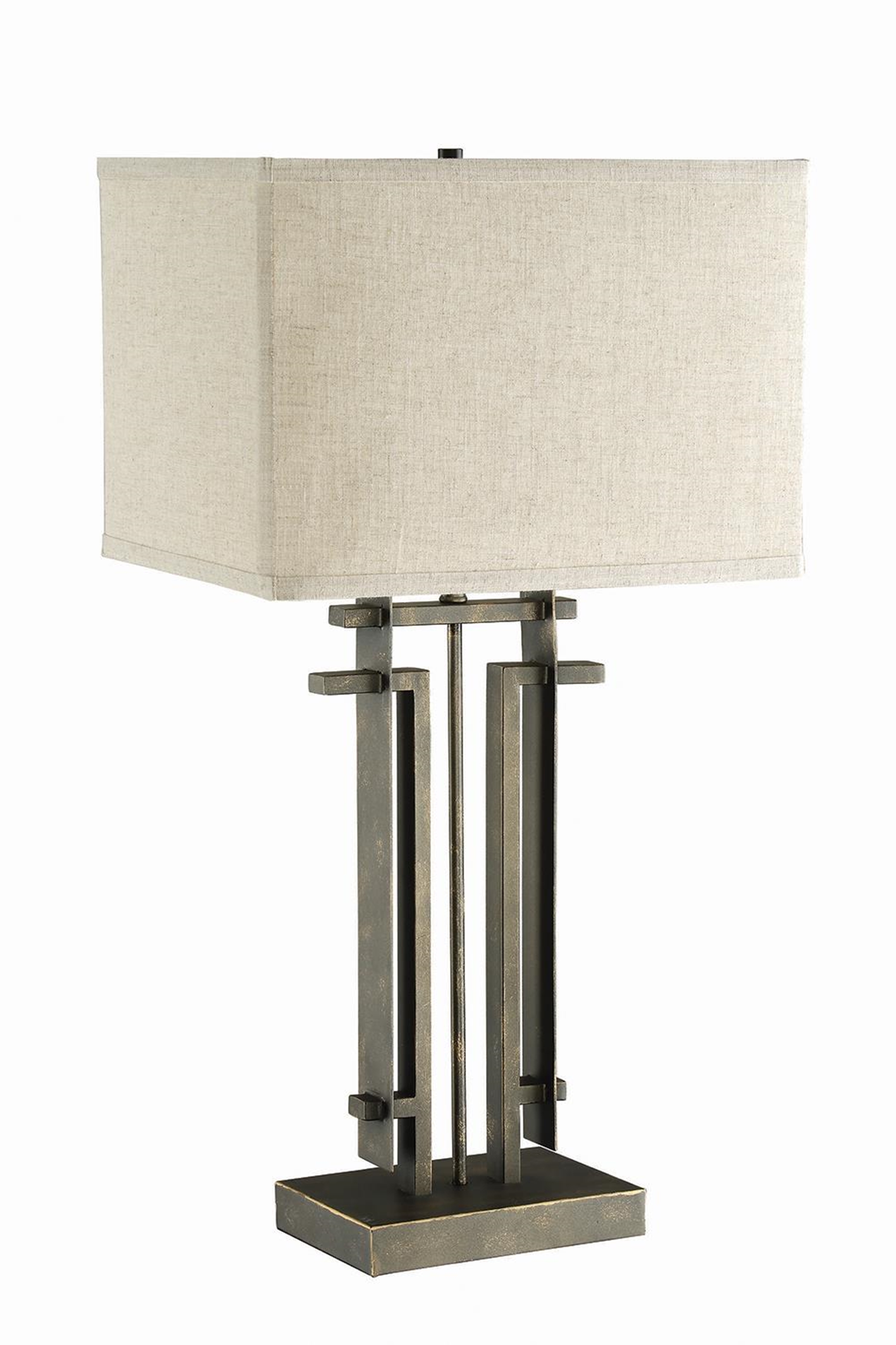 Contemporary Metal Table Lamp - Click Image to Close
