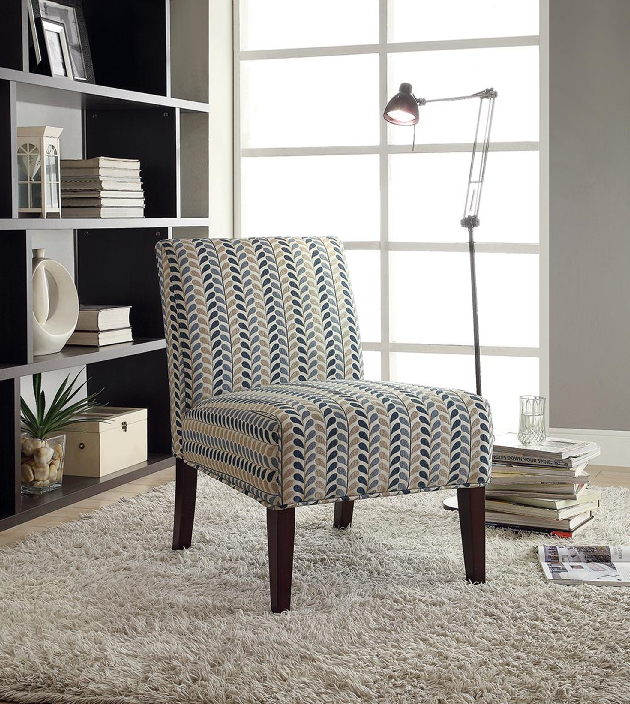 Transitional Multi-Color Accent Chair - Click Image to Close
