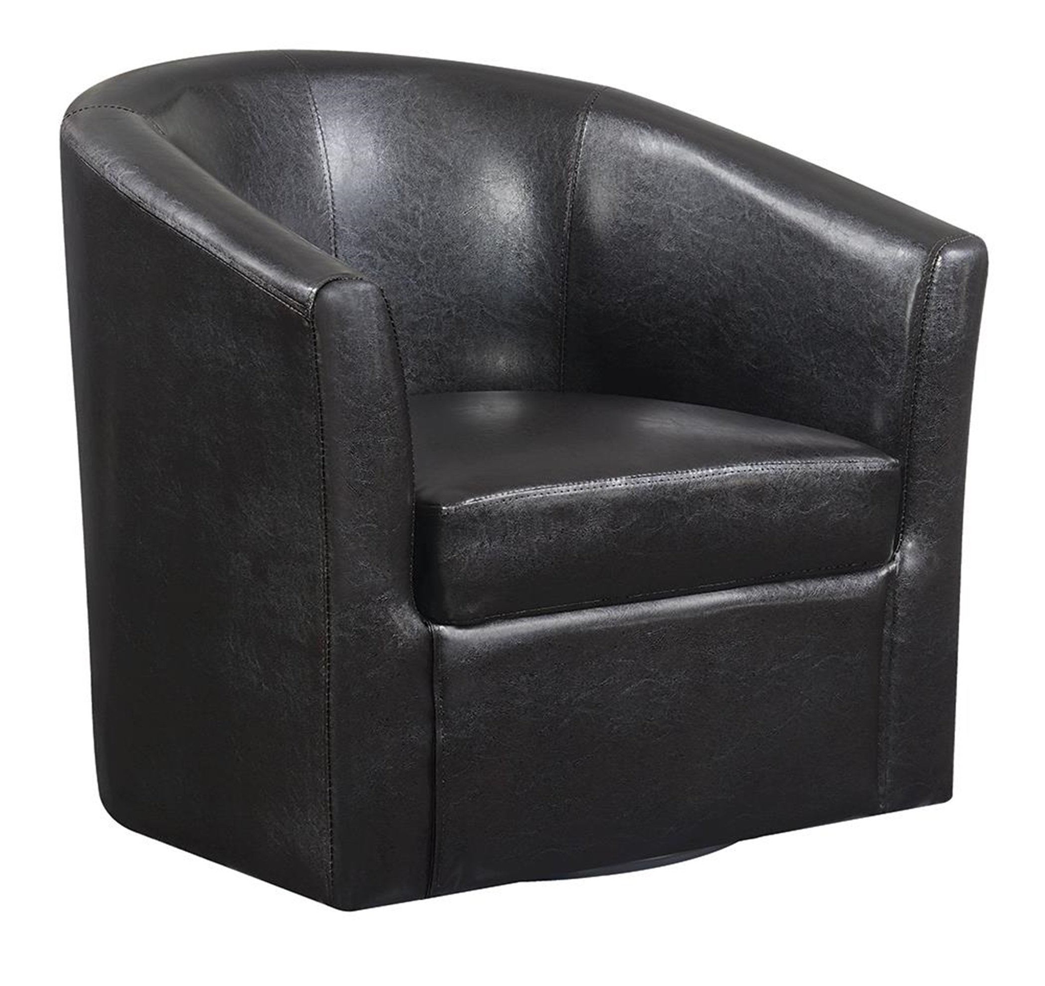 Contemporary Dark Brown Accent Chair - Click Image to Close