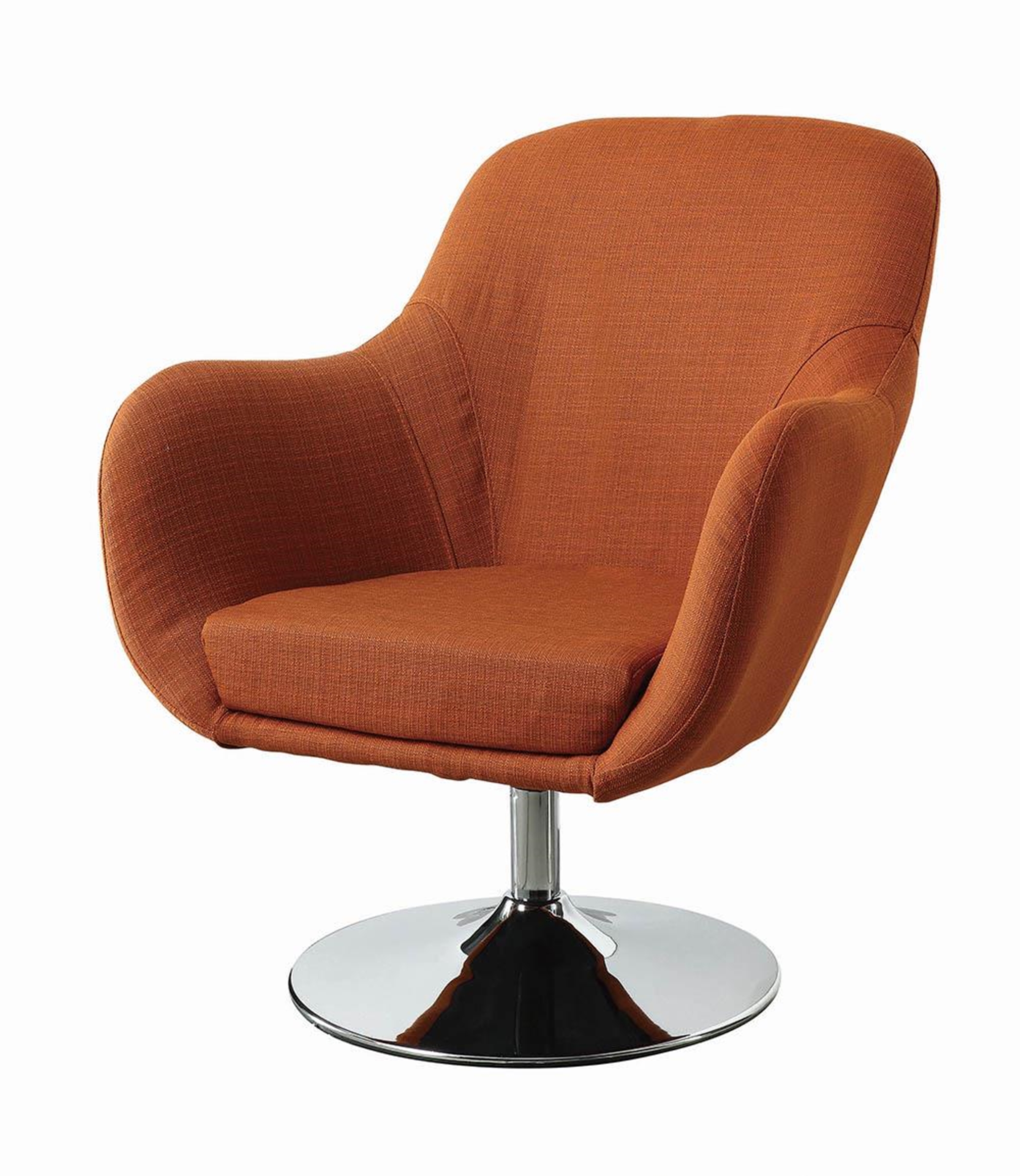Contemporary Orange Accent Chair - Click Image to Close