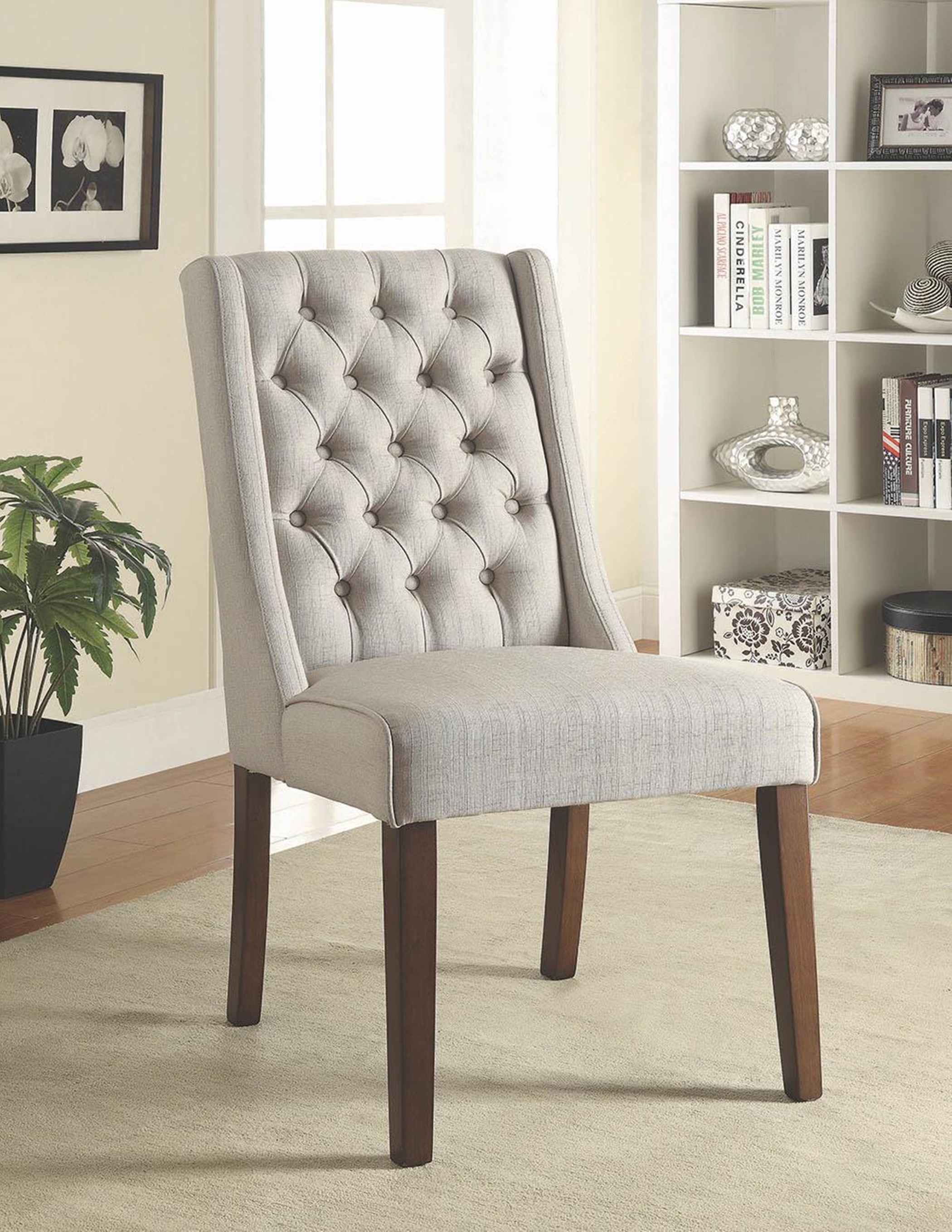 Levine Beige Accent Chair - Click Image to Close