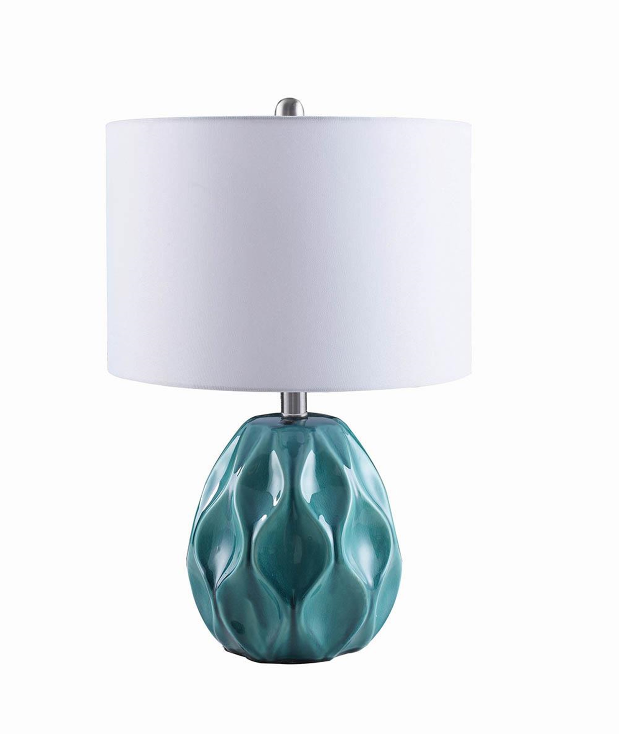 Transitional Blue Table Lamp - Click Image to Close