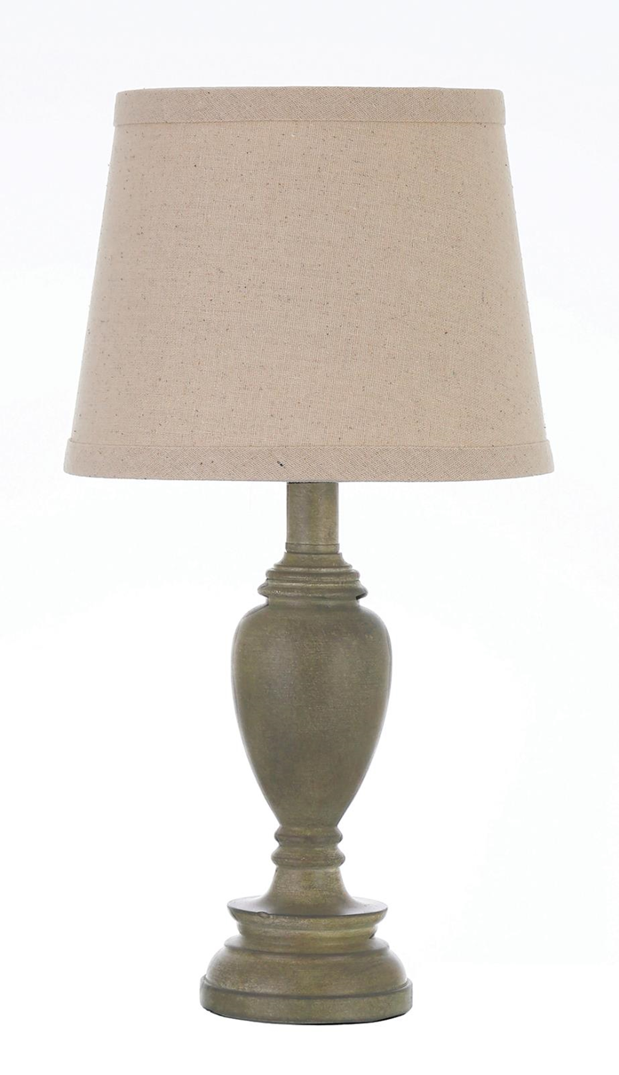 Transitional Light Faux Wood Table Lamp - Click Image to Close