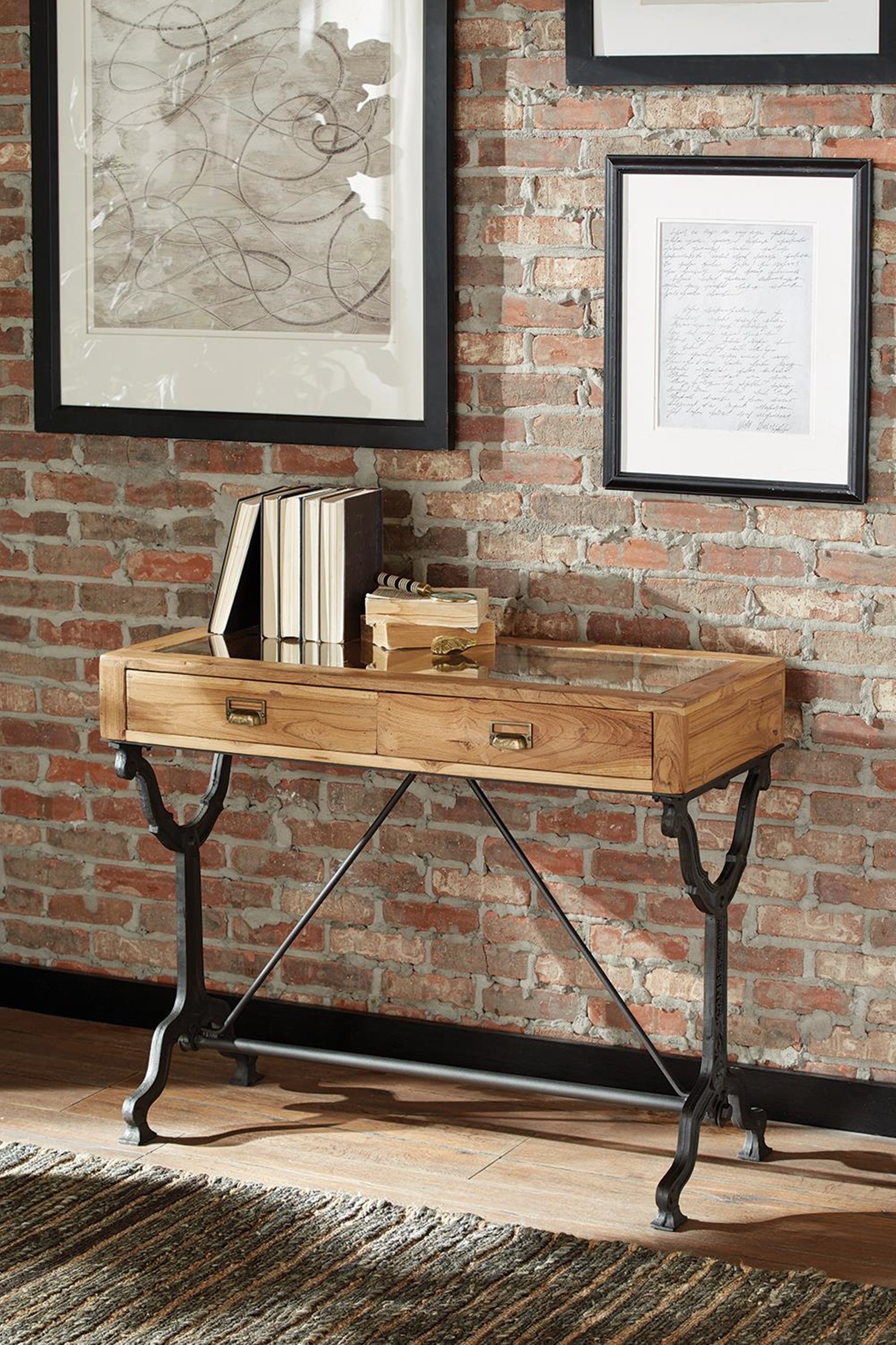 Industrial Console Table - Click Image to Close
