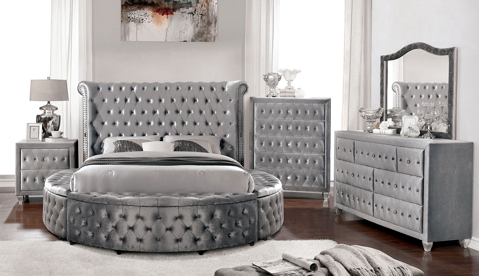 (image for) Sansom Grey Qn. 4Pc 
