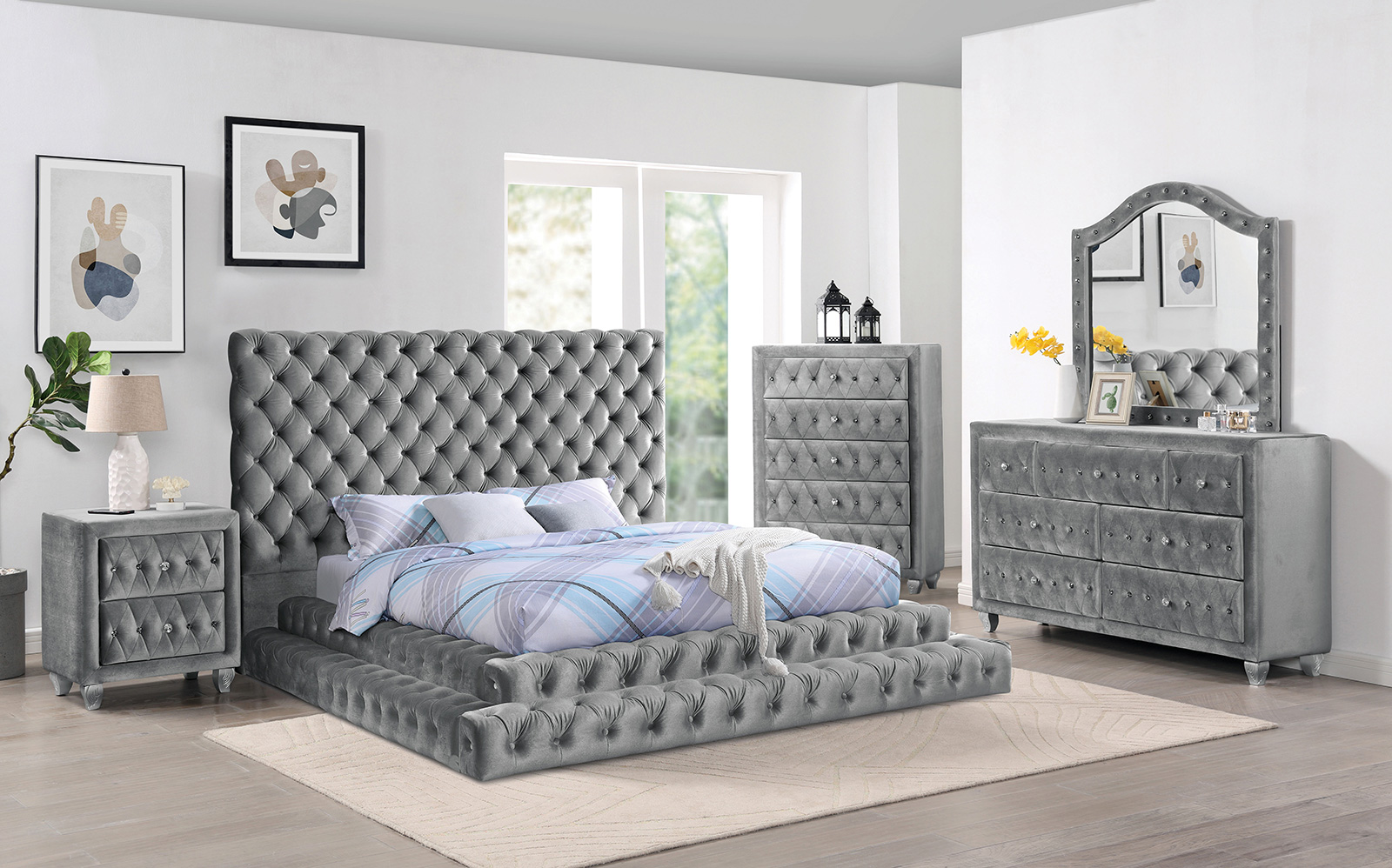 (image for) Stefania Grey Qn. 4Pc 