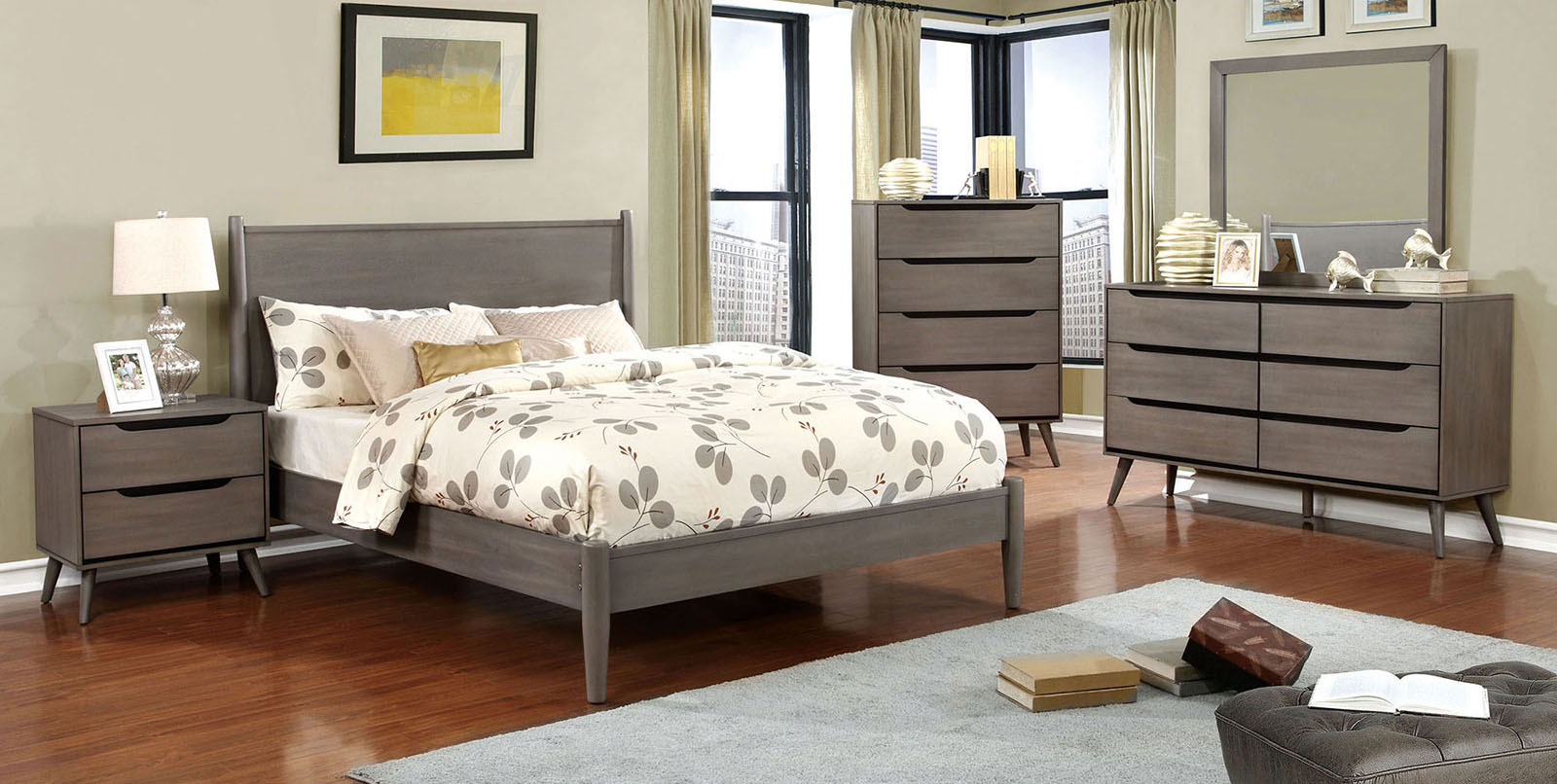(image for) Lennart Grey Qn. 5Pc W/2Ns