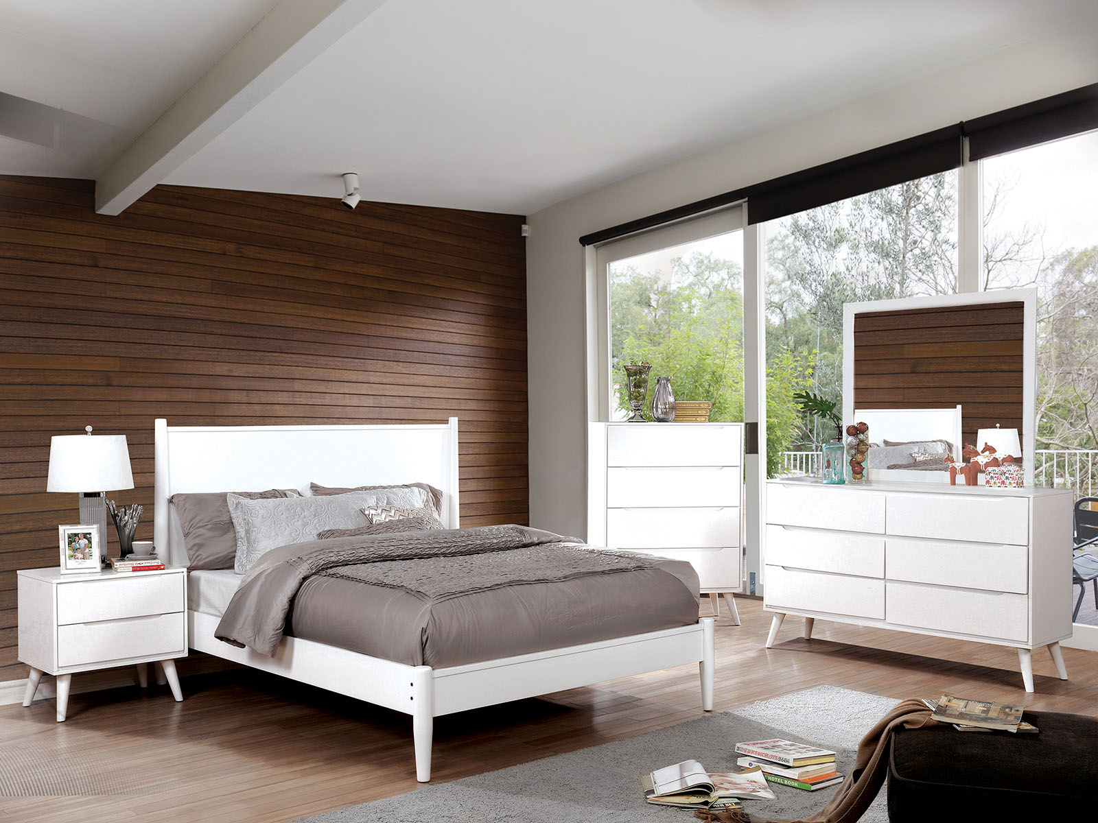 (image for) Lennart Ii White Qn. 5Pc W/2Ns