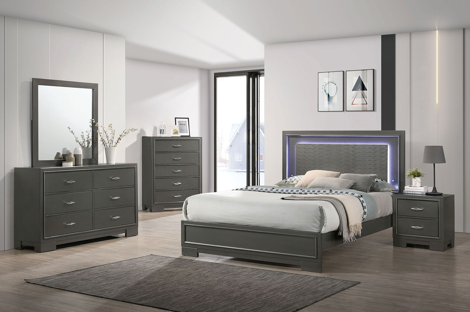 Alison Grey Qn. 4Pc (image for) Alison Grey Qn. 4Pc