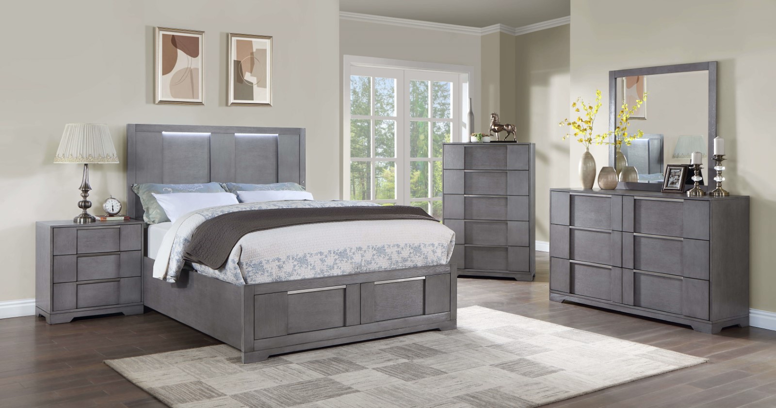 (image for) Regulus Grey Qn. 4Pc 