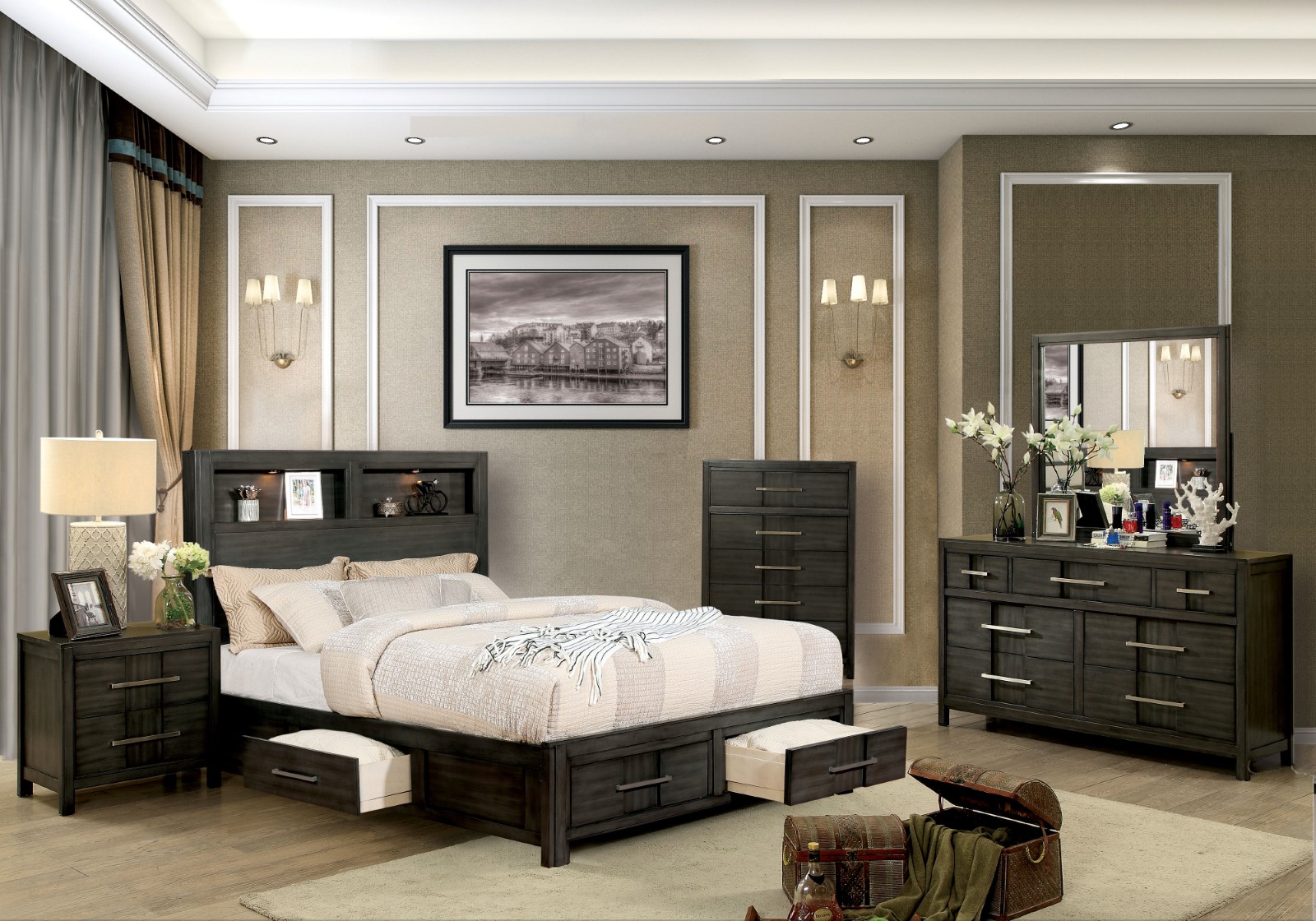 (image for) Karla Grey Qn. 5Pc W/2Ns