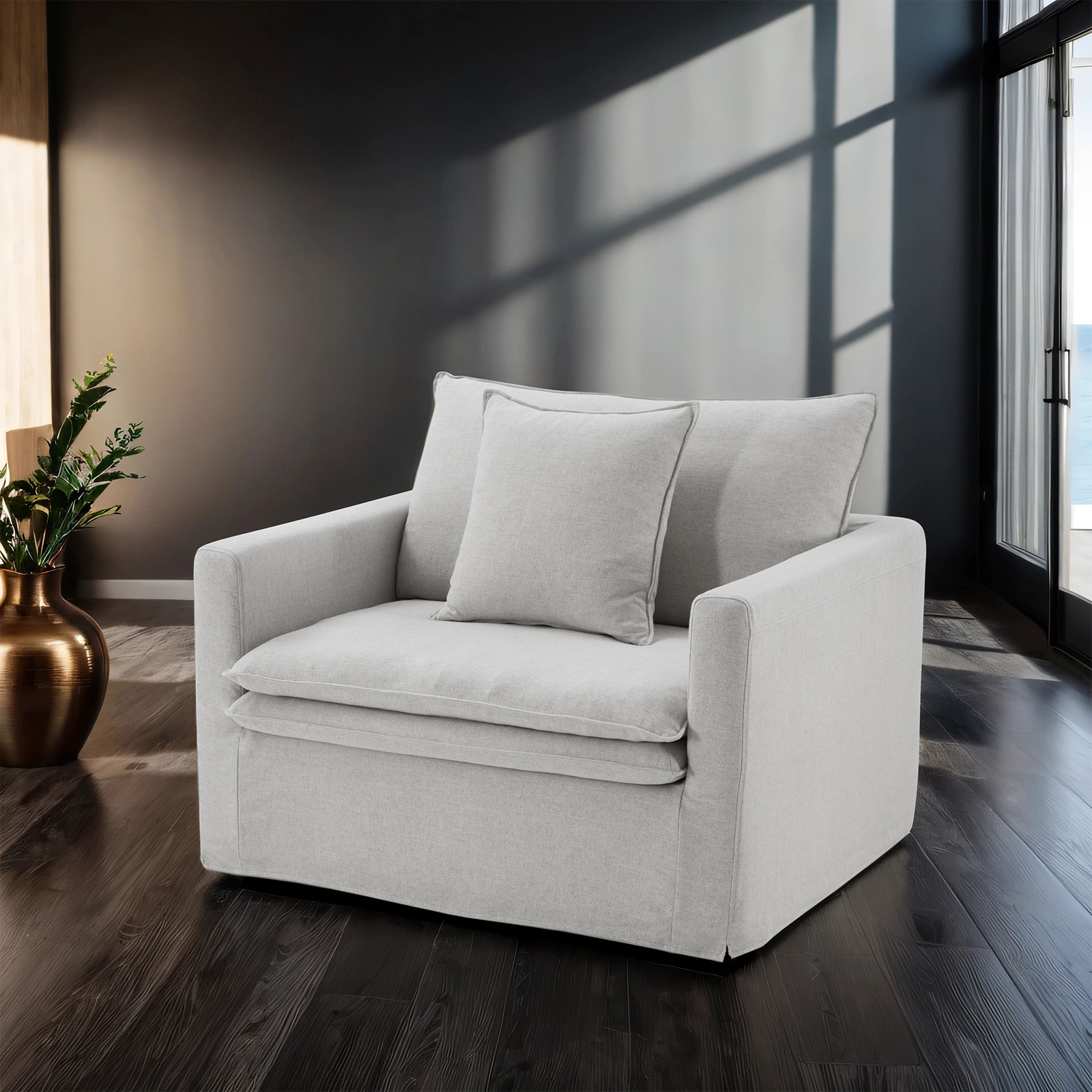 Crayford Light Gray Chair (image for) Crayford Light Gray Chair