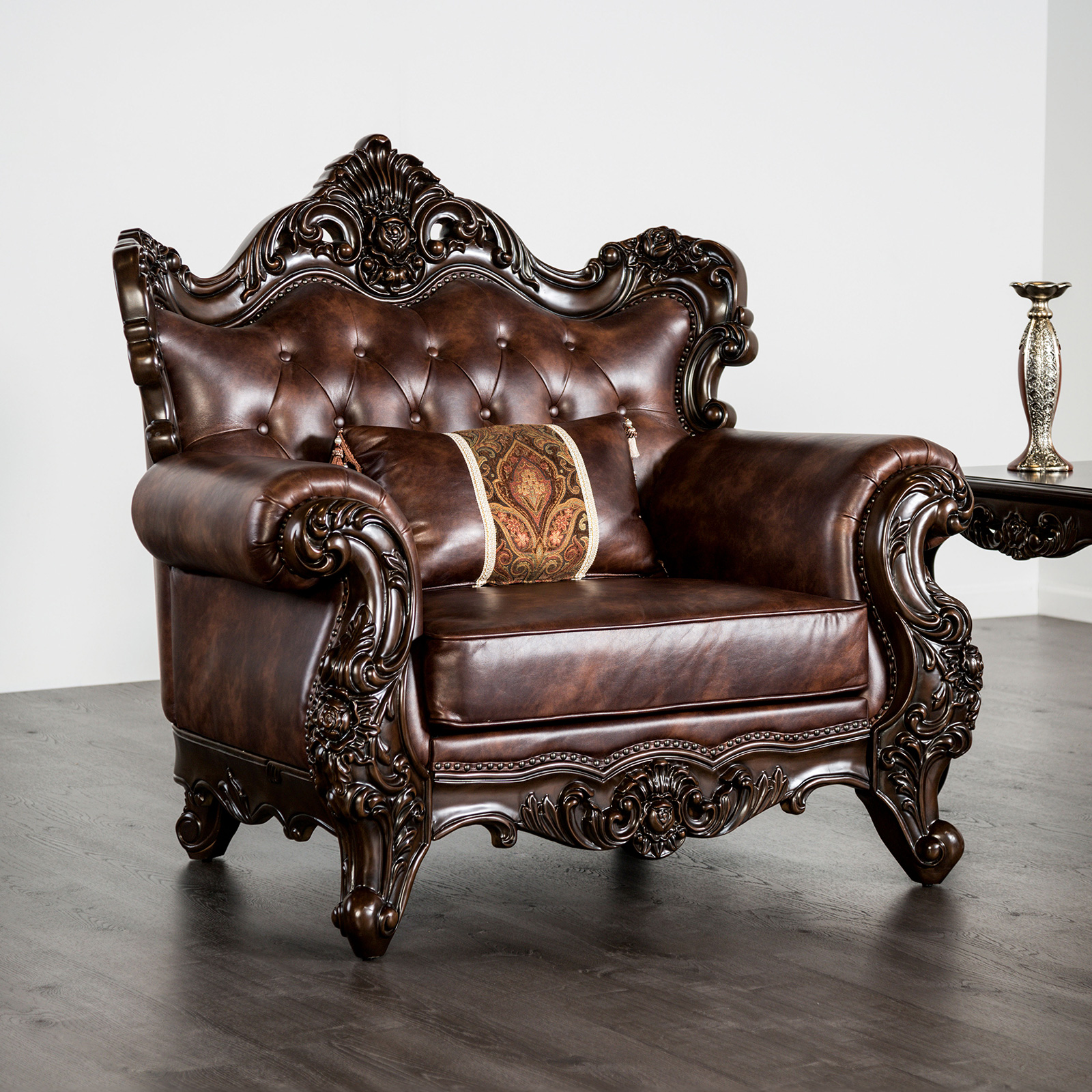 (image for) Palencia Dark Cherry/Light Brown Chair