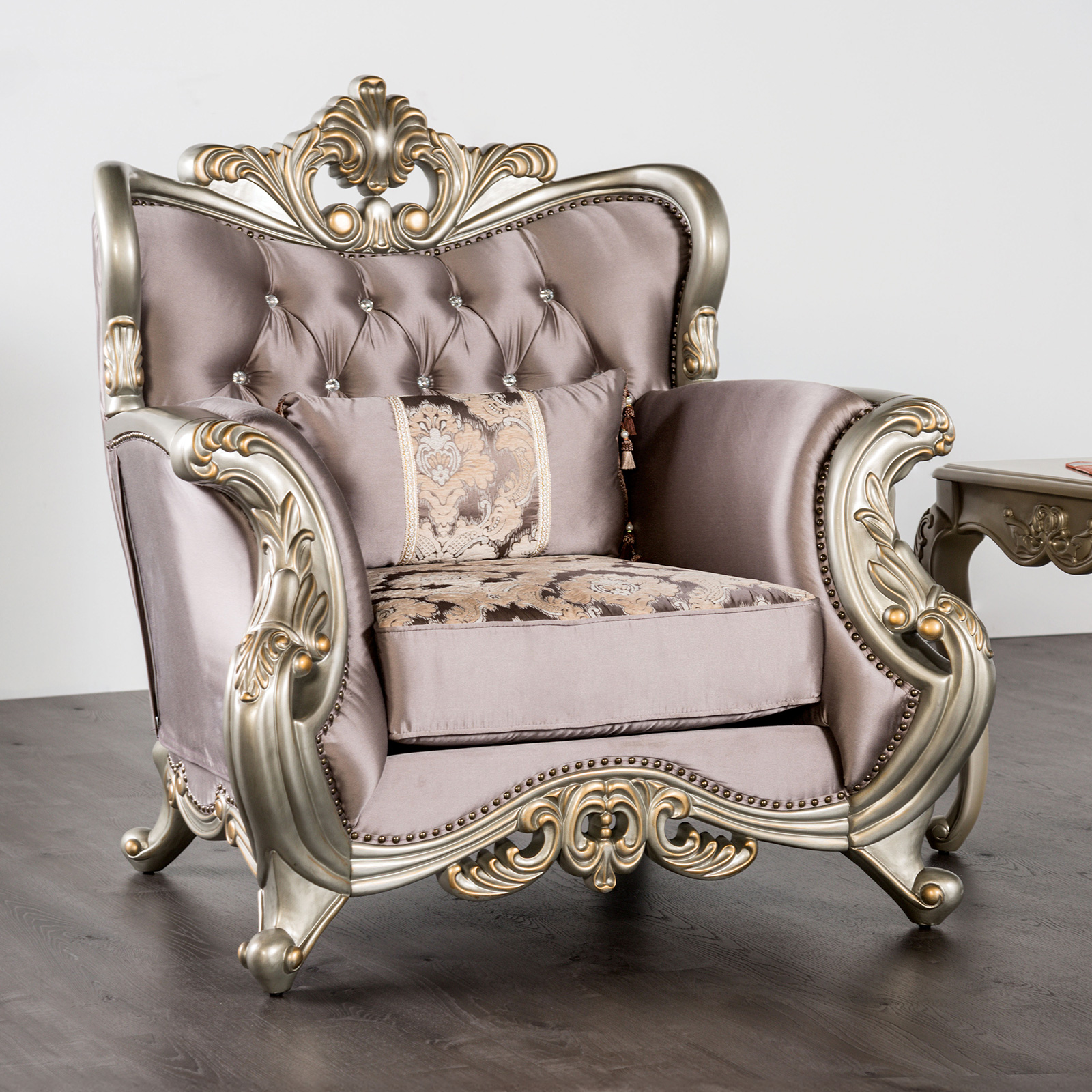 Albacete Champagne/Purple Chair (image for) Albacete Champagne/Purple Chair