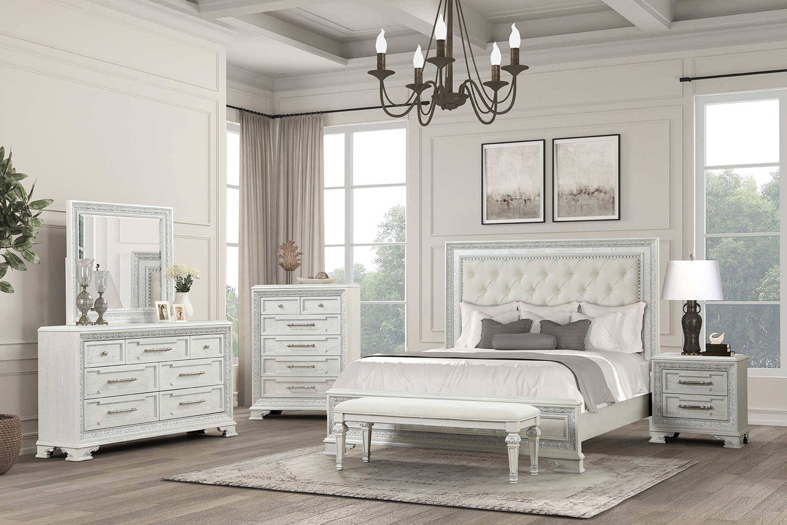 (image for) Stella Mia White Qn. F W/4Pc