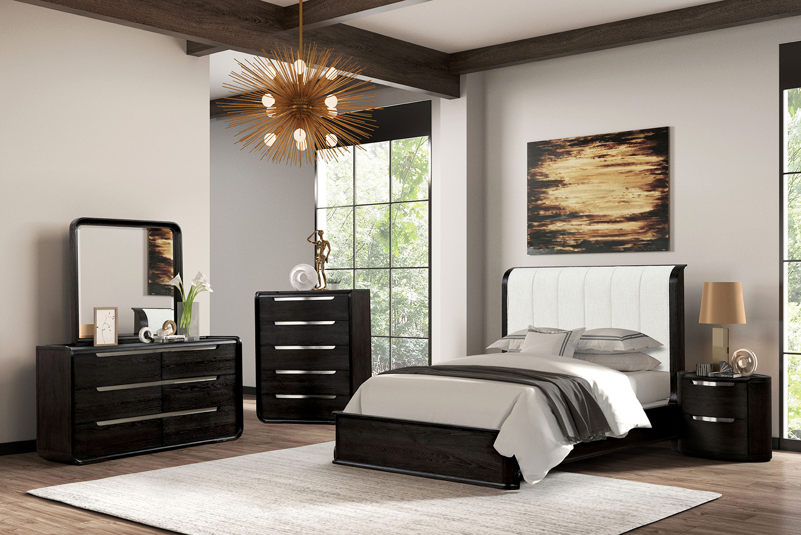 (image for) Osterley Black Qn. 5Pc W/2Ns