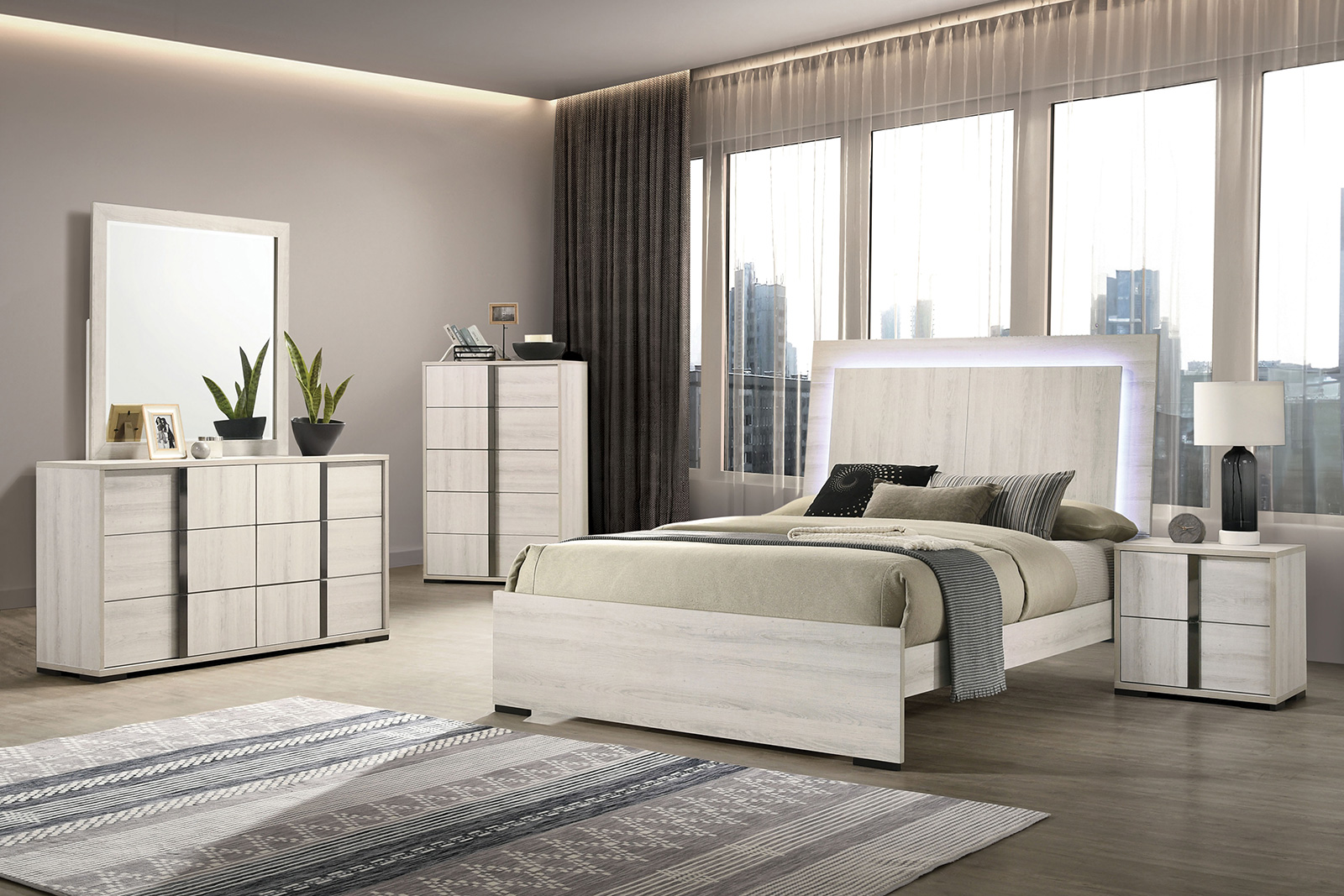 (image for) Horten White Qn. 5Pc W/2Ns
