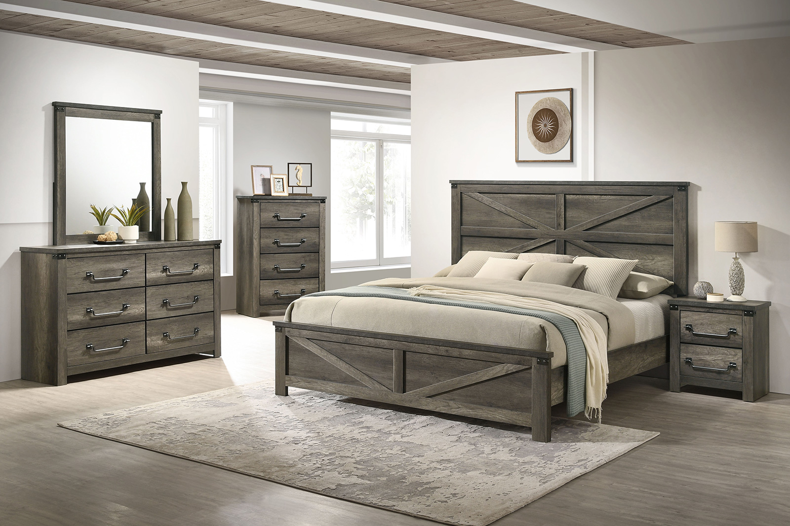 Britonale Grey Qn. 4Pc (image for) Britonale Grey Qn. 4Pc