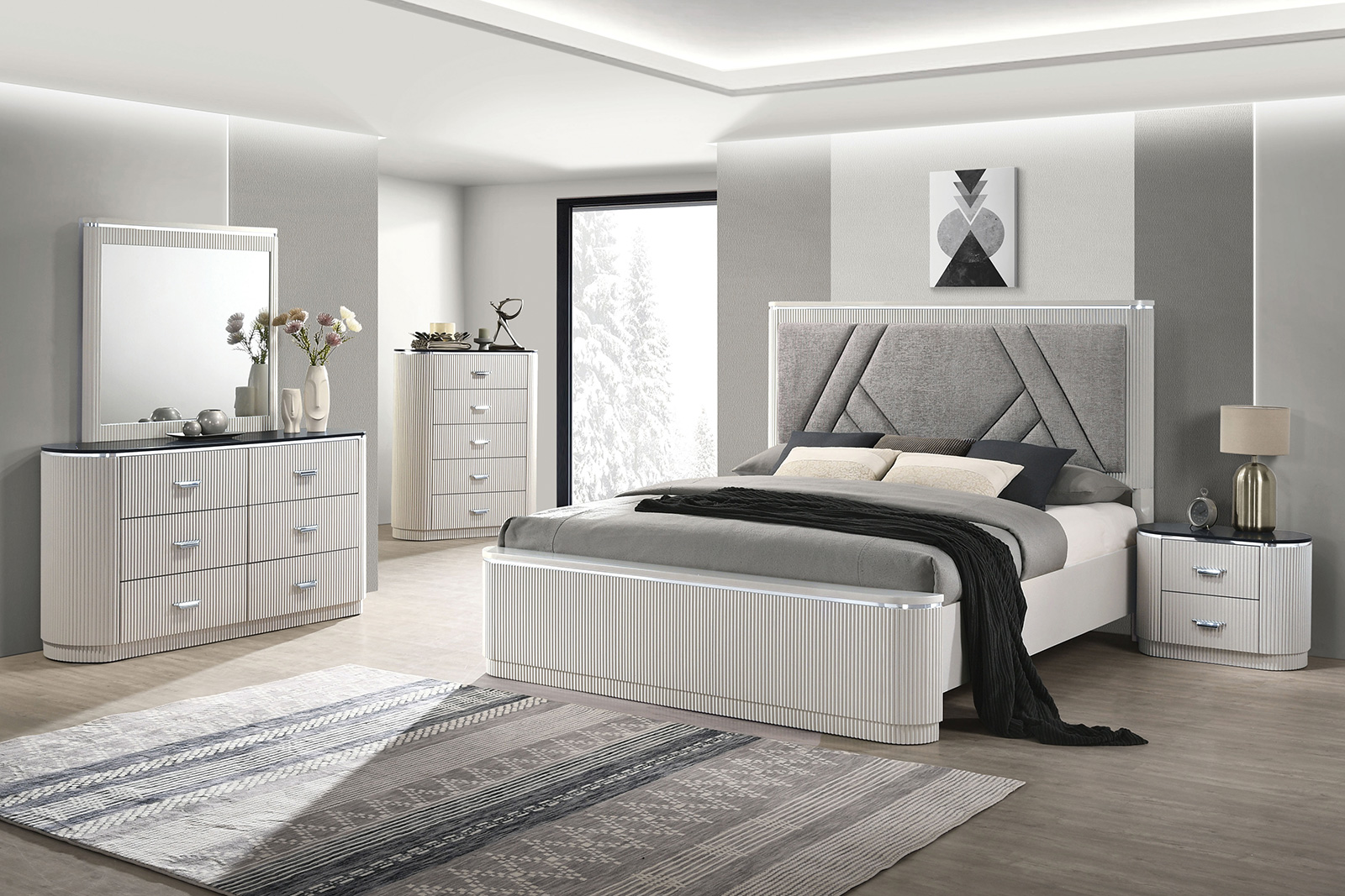 Aldgate Grey Qn. 4Pc (image for) Aldgate Grey Qn. 4Pc