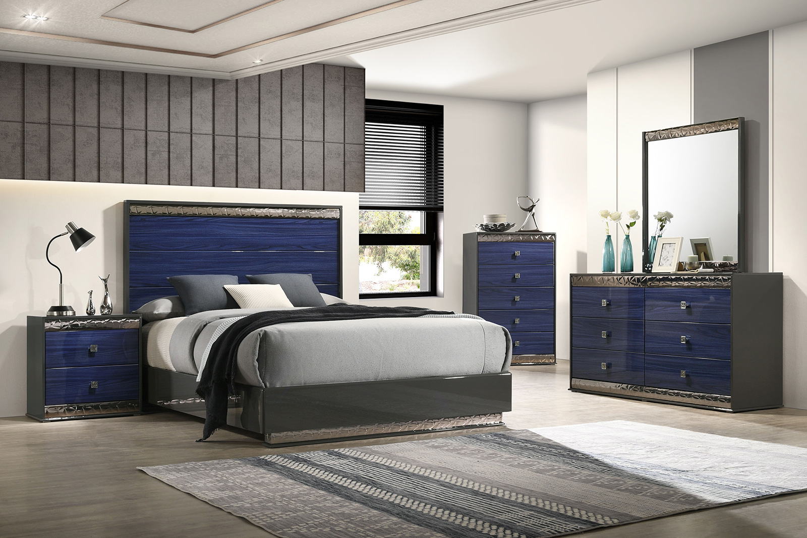 (image for) Morcote Blue Qn. 5Pc W/2Ns