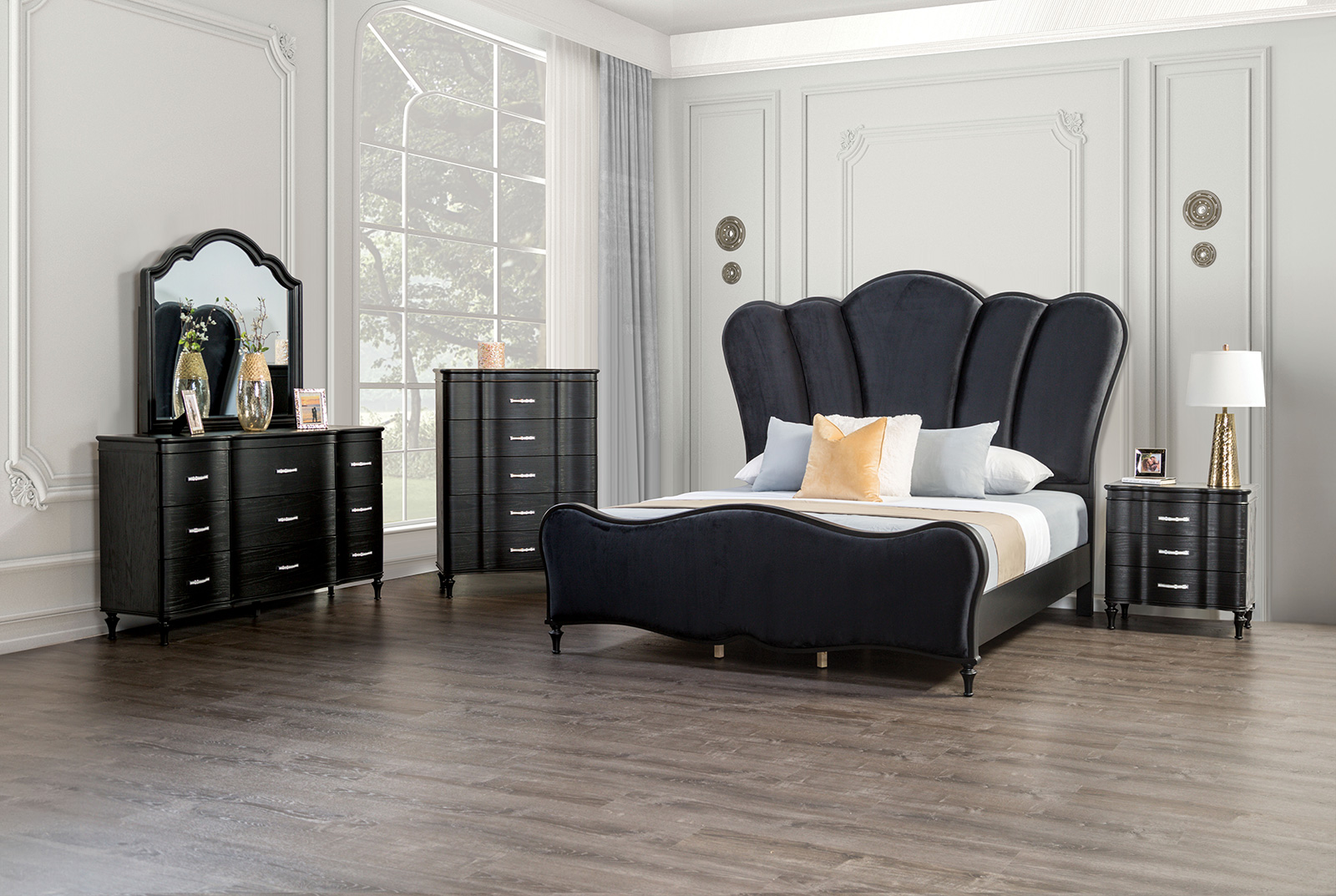 (image for) Eleanora Black Qn. 5Pc W/2Ns