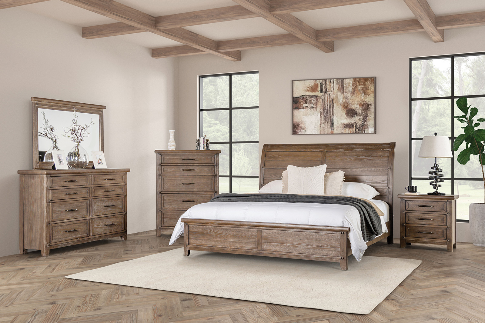 (image for) Merthyr Brown Qn. 5Pc W/2Ns