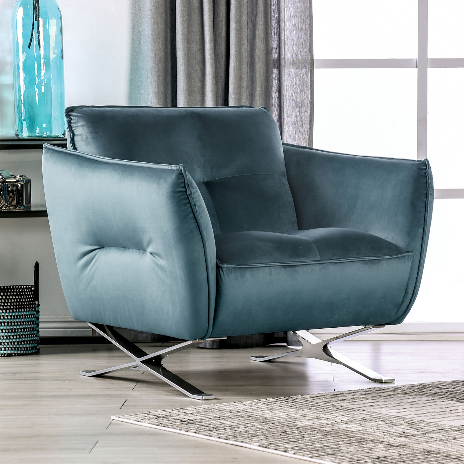 Civellutino Teal Chair (image for) Civellutino Teal Chair