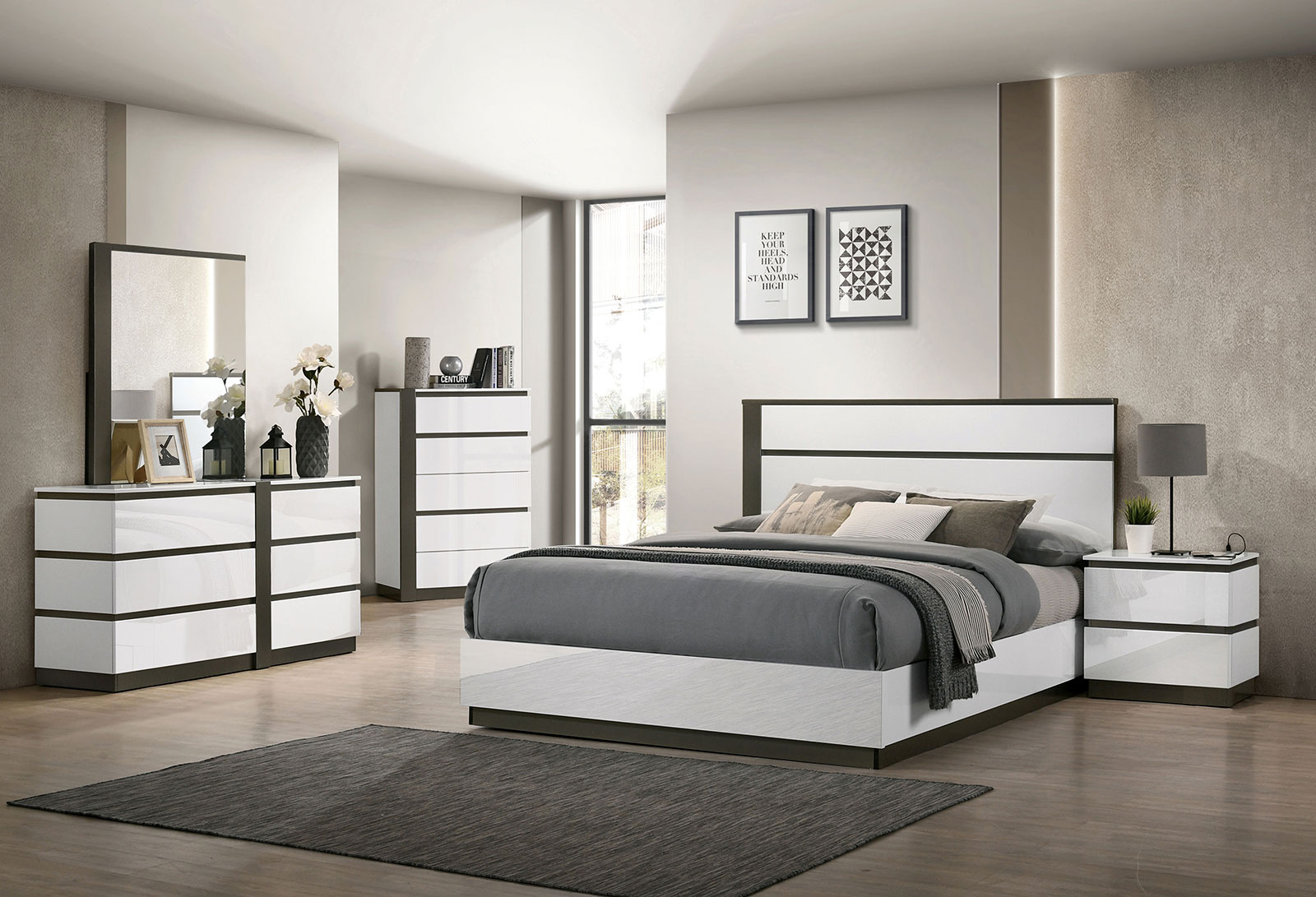 Birsfelden White Qn. 4Pc (image for) Birsfelden White Qn. 4Pc