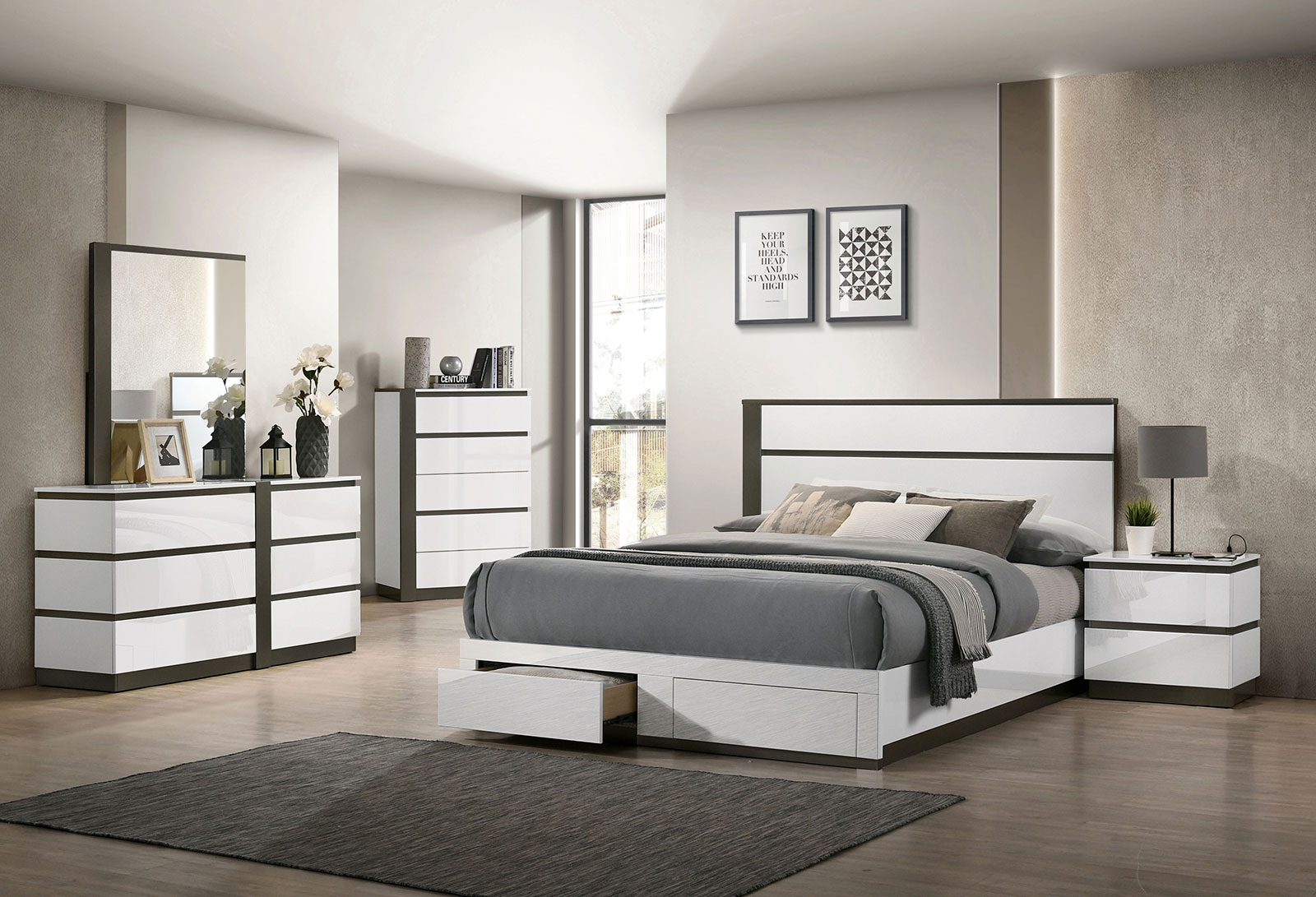 Birsfelden White Qn. 4Pc (image for) Birsfelden White Qn. 4Pc