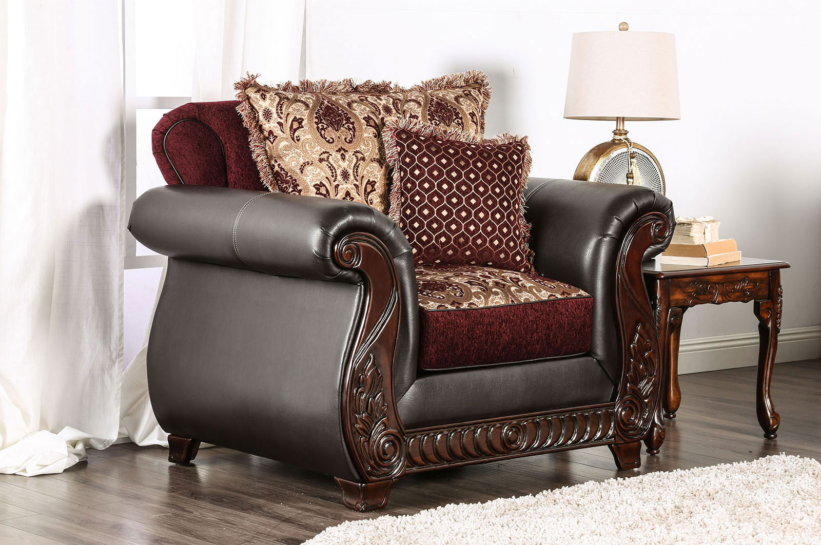 Franklin Burgundy Chair (image for) Franklin Burgundy Chair