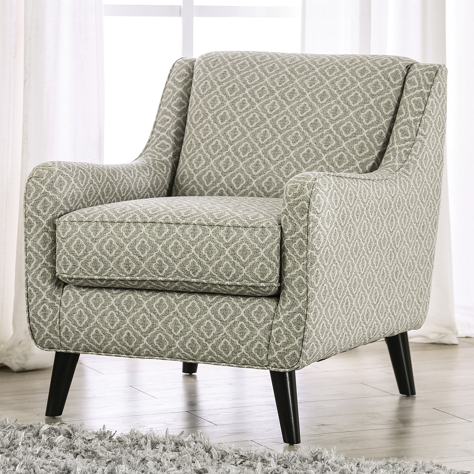Stephney Gray/Gold Accent Chair (image for) Stephney Gray/Gold Accent Chair