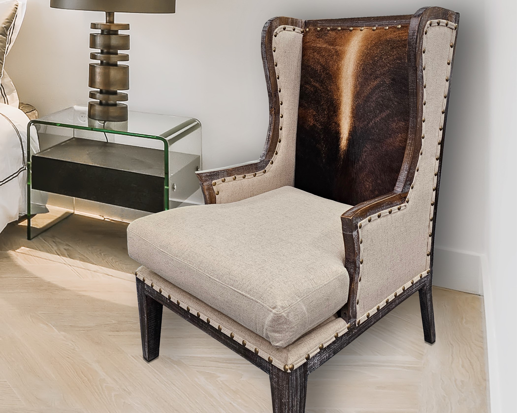 Cowhide Accent Chair