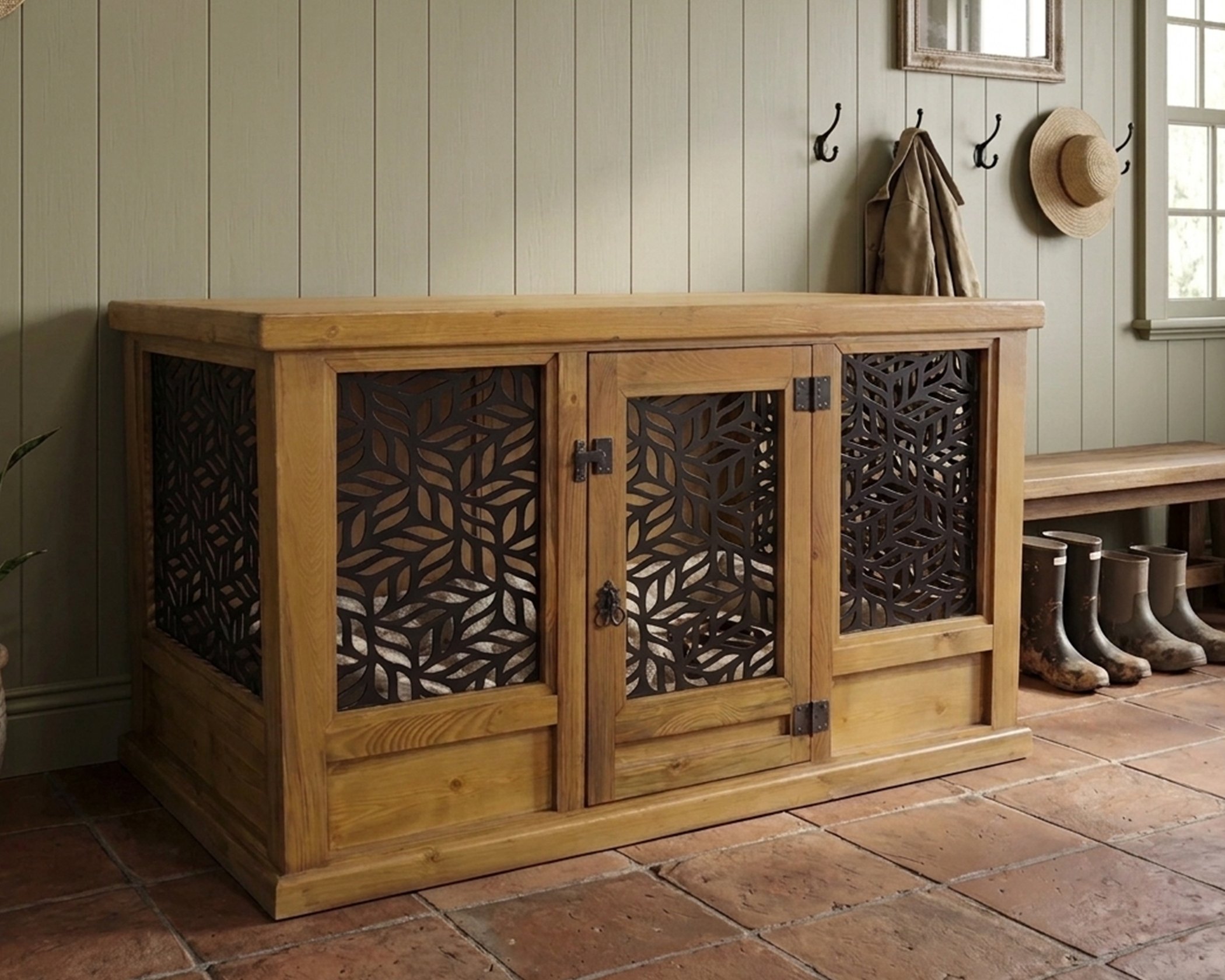 Pet Kennel Oak 60 (2 in Stock) (image for) Pet Kennel Oak 60 (2 in Stock)