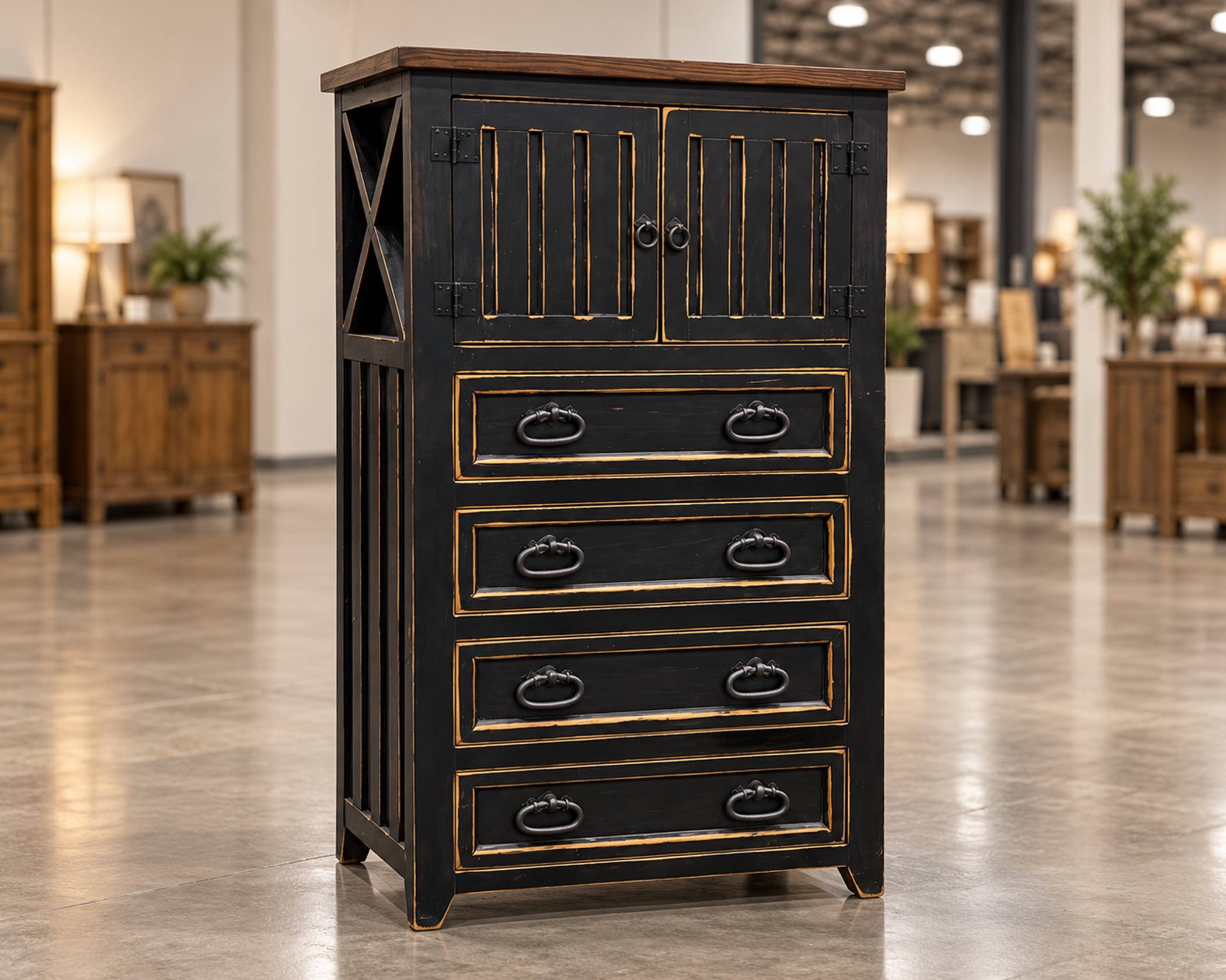 (image for) Las Cruces Chest Black Walnut 3 in Stock