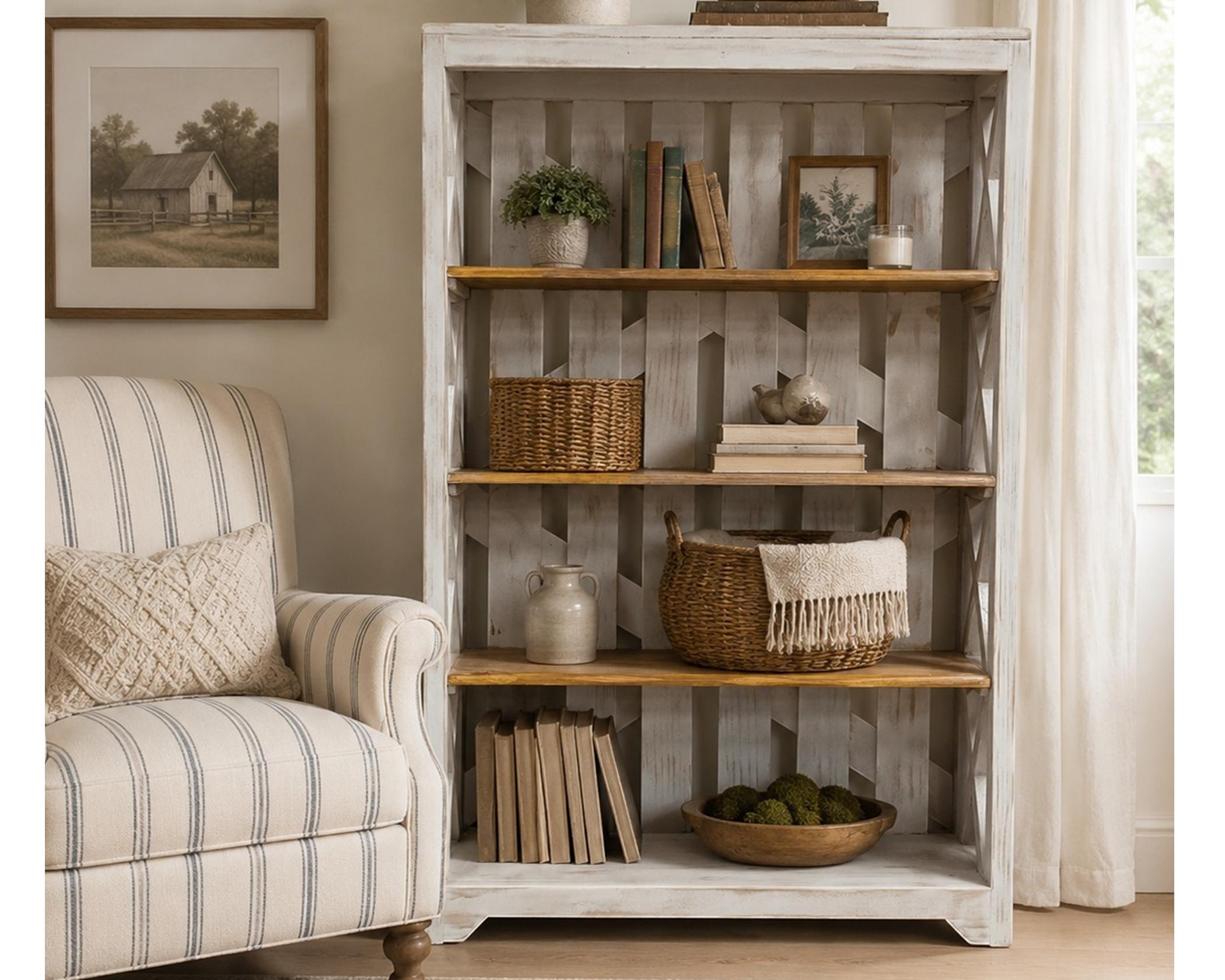 Las Cruces Bookshelf White (1 in Stock) (image for) Las Cruces Bookshelf White (1 in Stock)